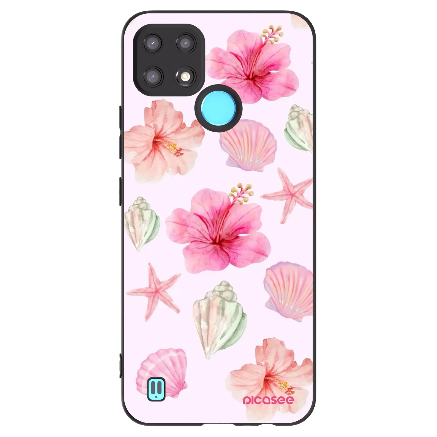 Picasee silikonski črni ovitek za Realme C21 - Blush Lagoon