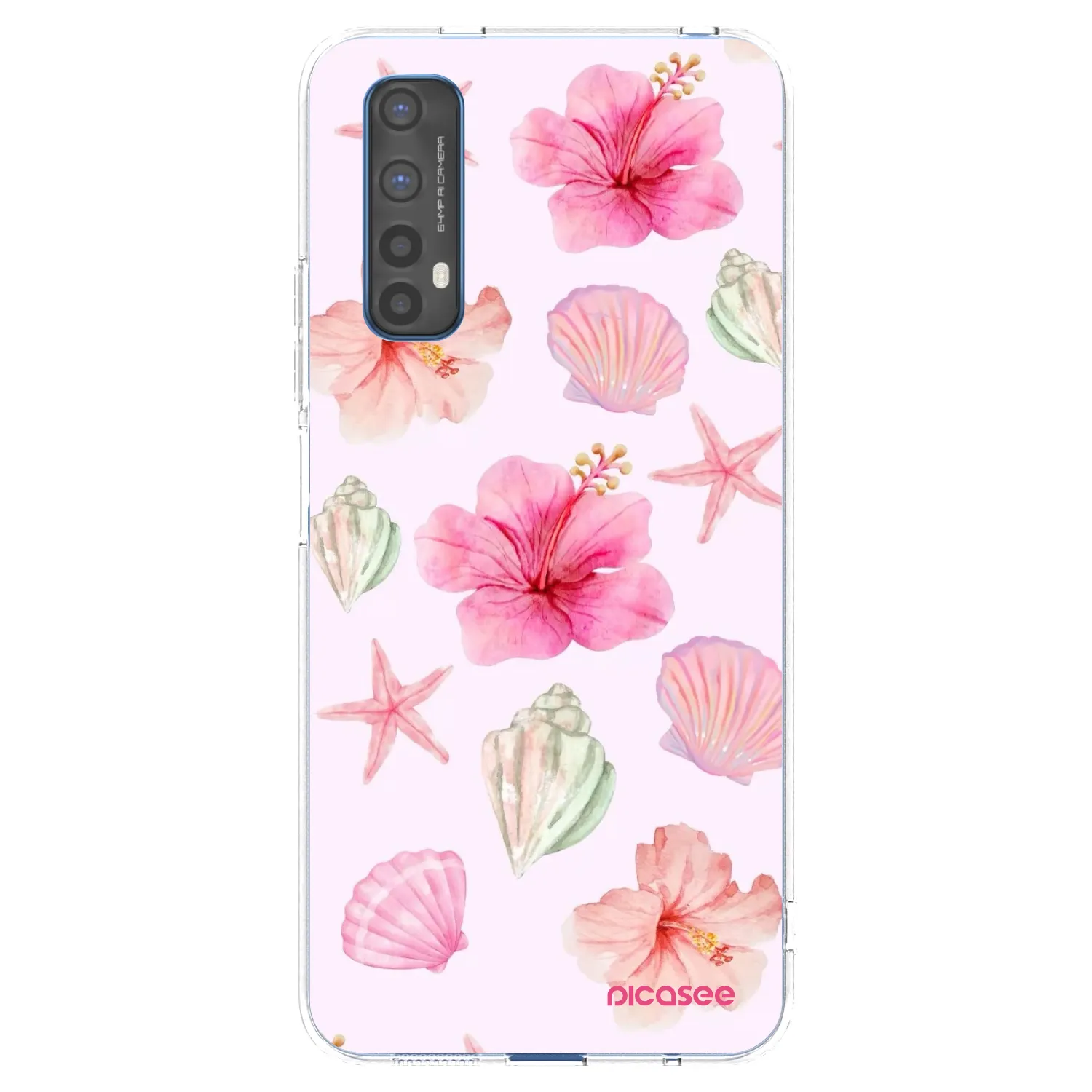 Picasee silikonski prozorni ovitek za Realme 7 - Blush Lagoon