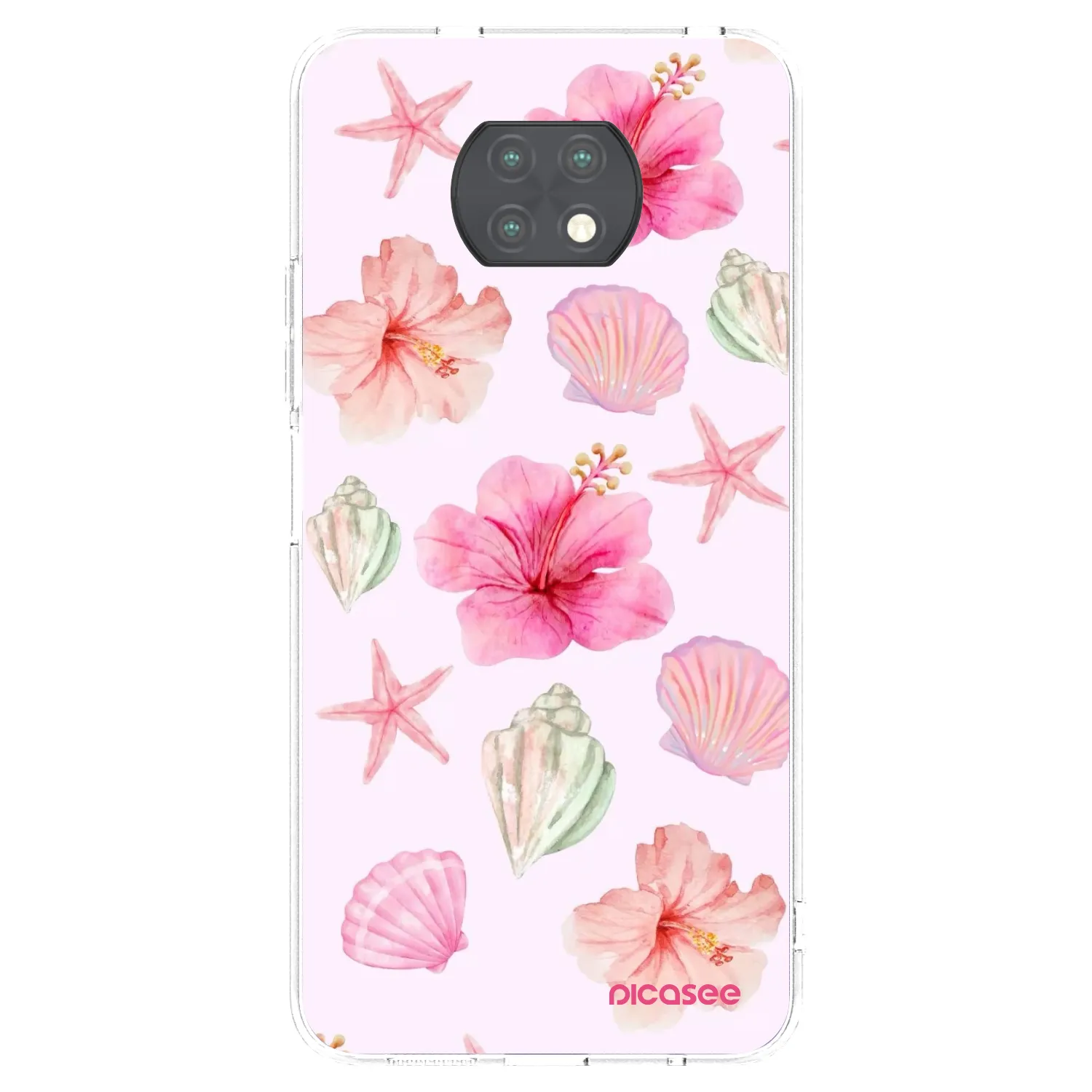 Picasee silikonski prozorni ovitek za Xiaomi Redmi Note 9T - Blush Lagoon