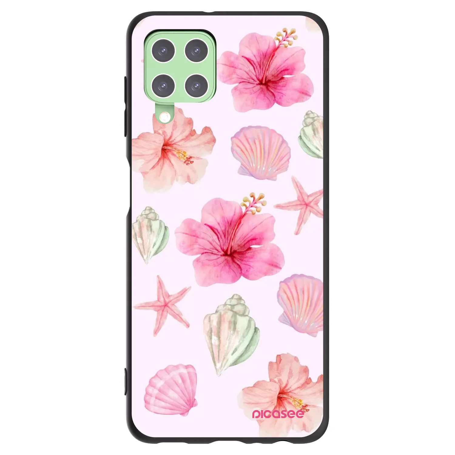 Picasee silikonski črni ovitek za Samsung Galaxy A22 A225F 4G - Blush Lagoon