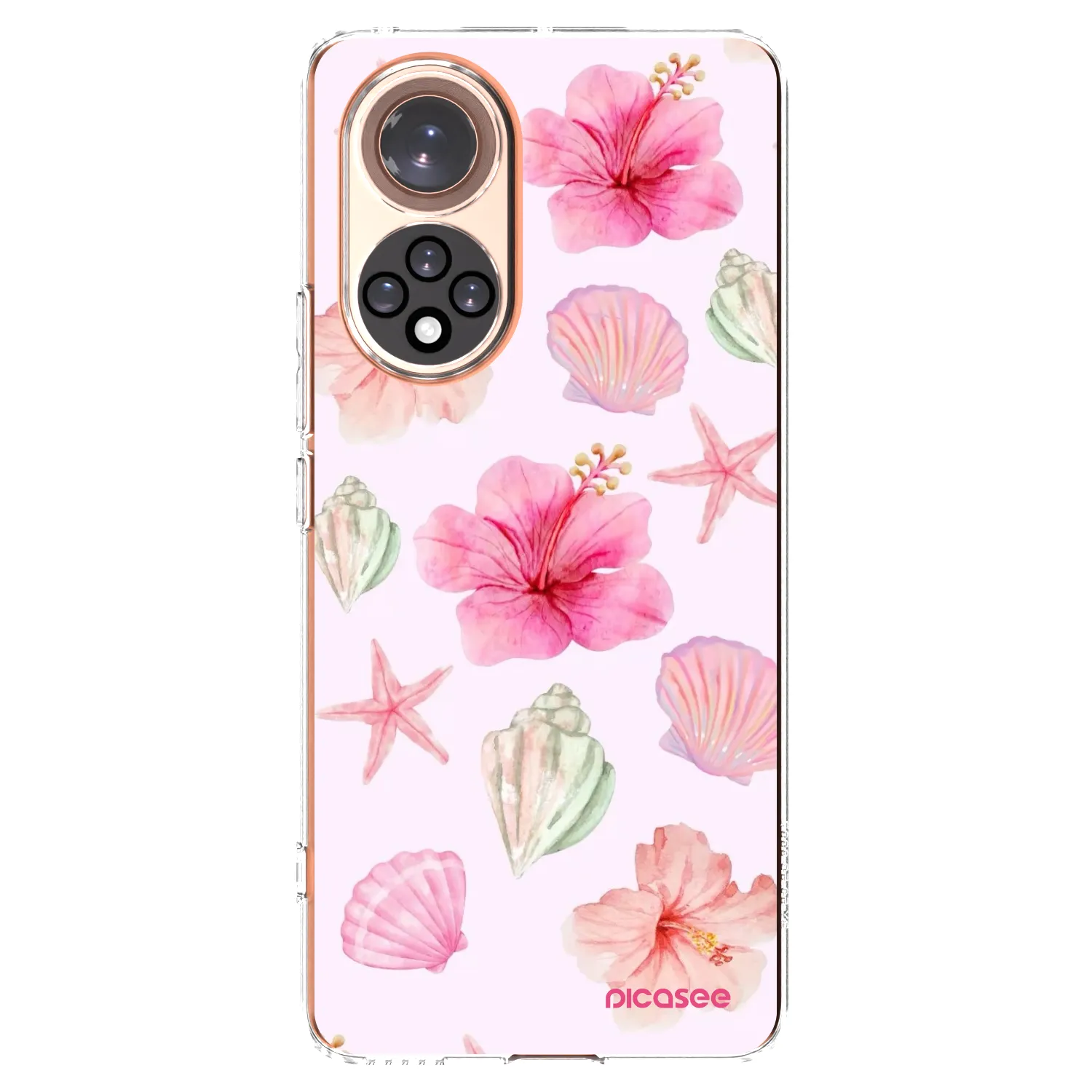 Picasee silikonski prozorni ovitek za Honor 50 5G - Blush Lagoon