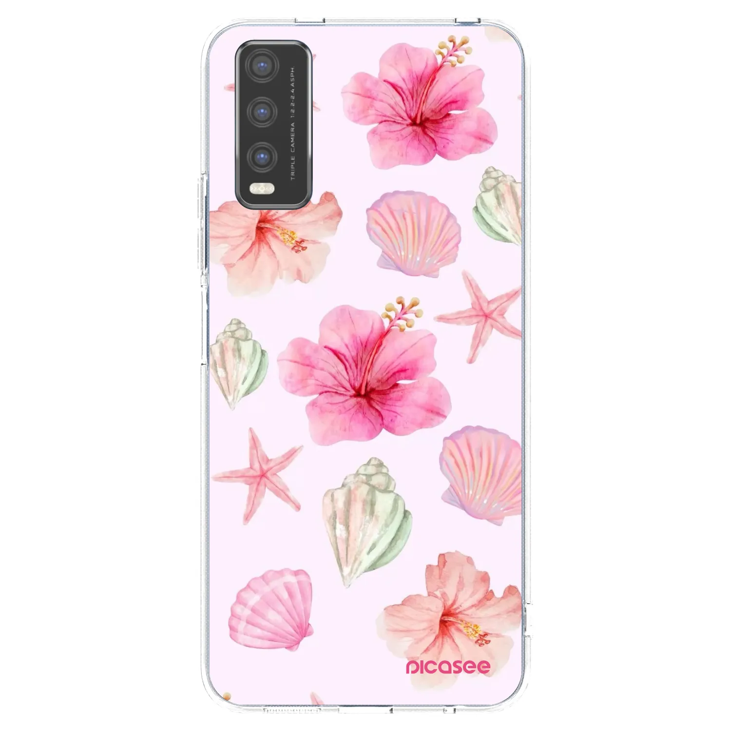 Picasee silikonski prozorni ovitek za Vivo Y20s - Blush Lagoon