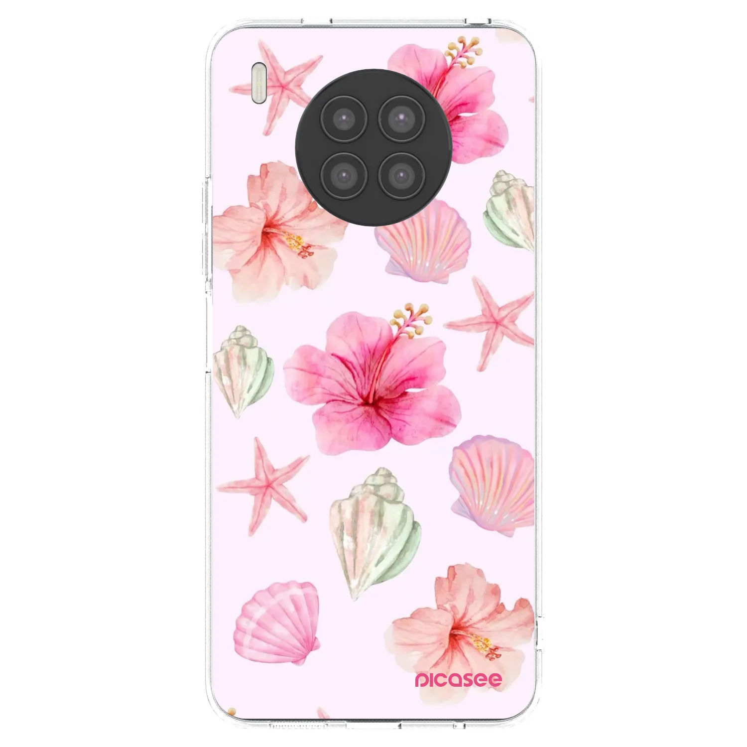 Picasee silikonski prozorni ovitek za Huawei Nova 8i - Blush Lagoon