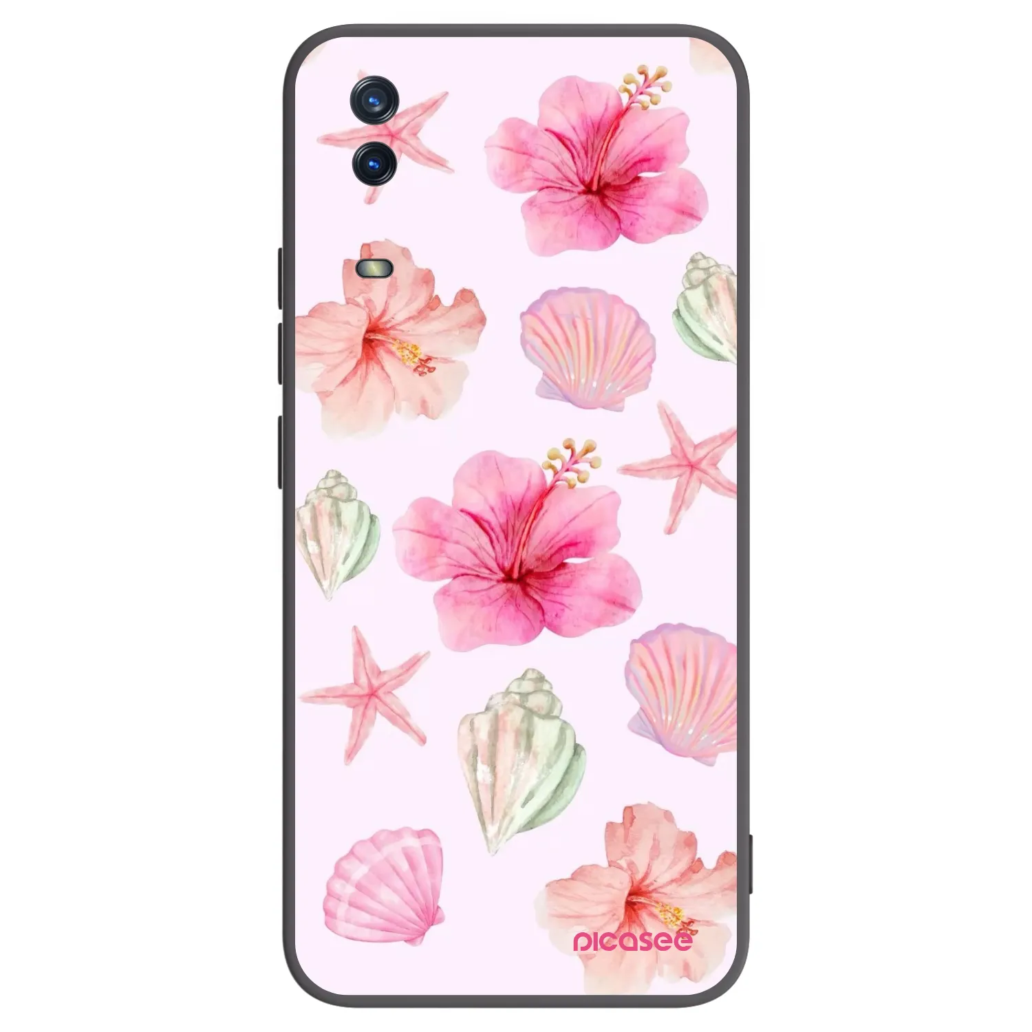 Picasee silikonski črni ovitek za Vivo Y11s - Blush Lagoon