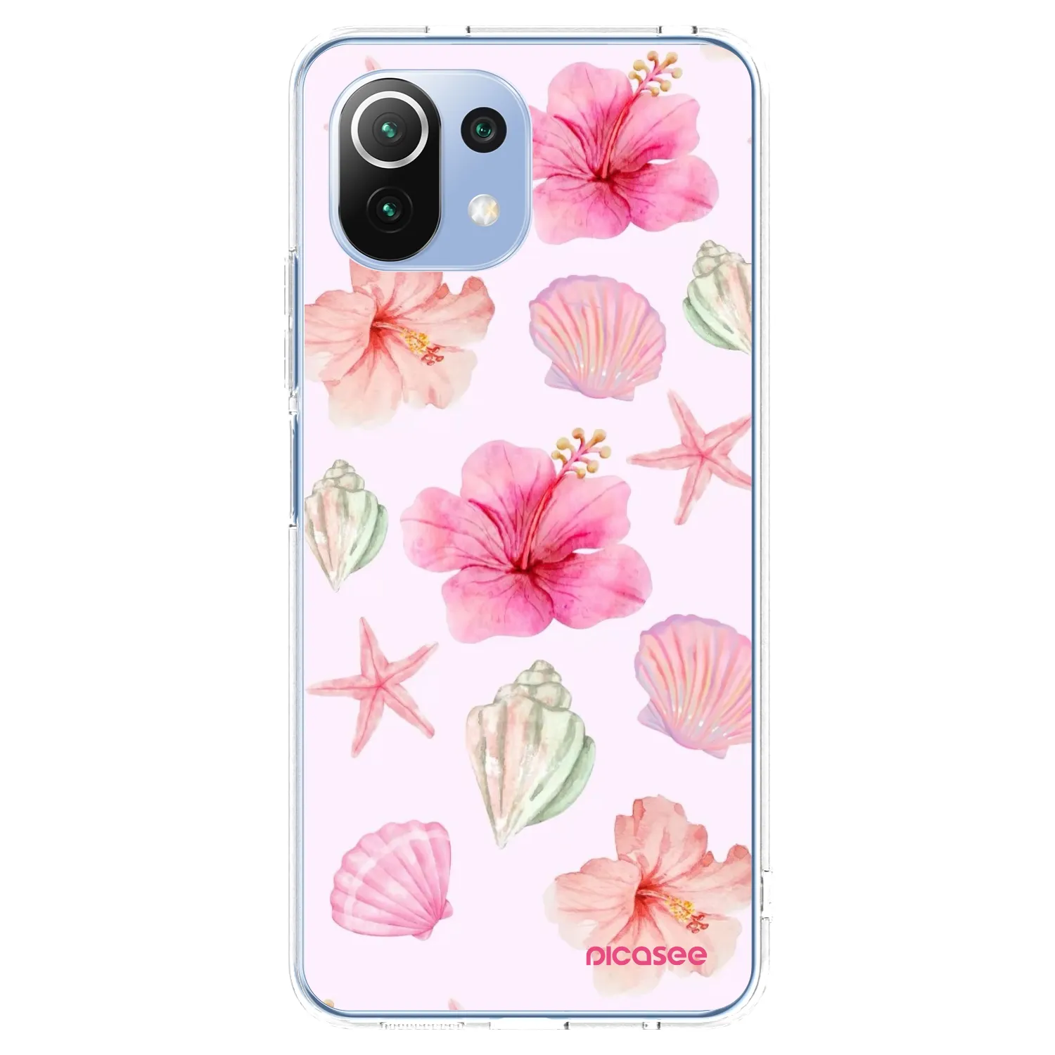 Picasee silikonski prozorni ovitek za Xiaomi 11 Lite 5G NE - Blush Lagoon