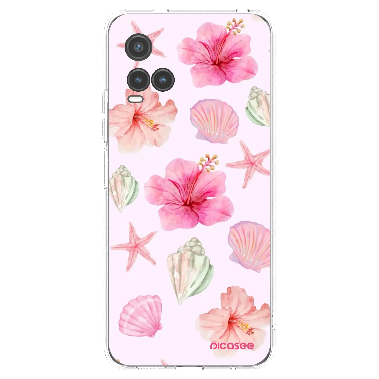 Picasee silikonski prozorni ovitek za Vivo Y33s - Blush Lagoon