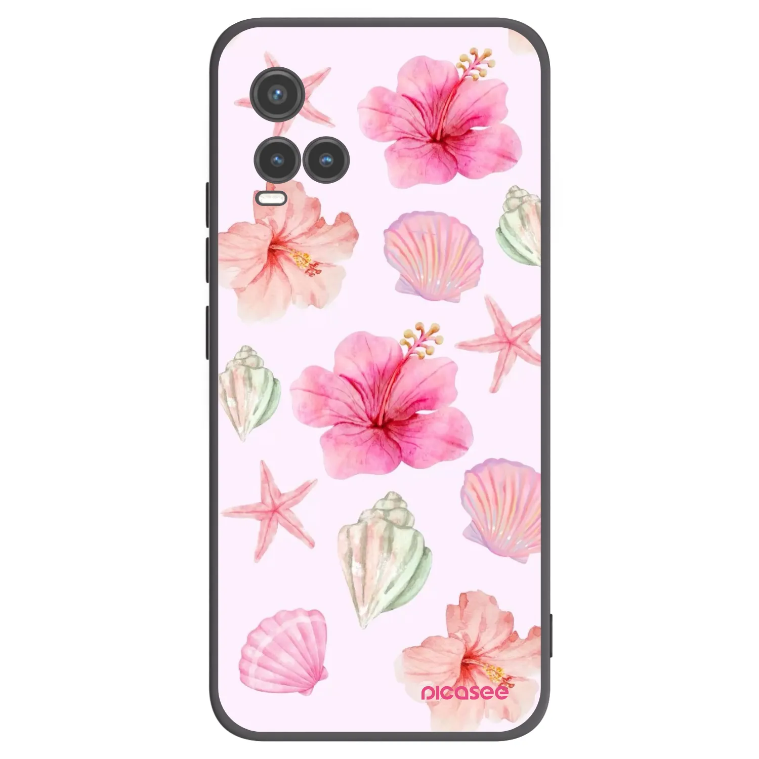 Picasee silikonski črni ovitek za Vivo Y33s - Blush Lagoon
