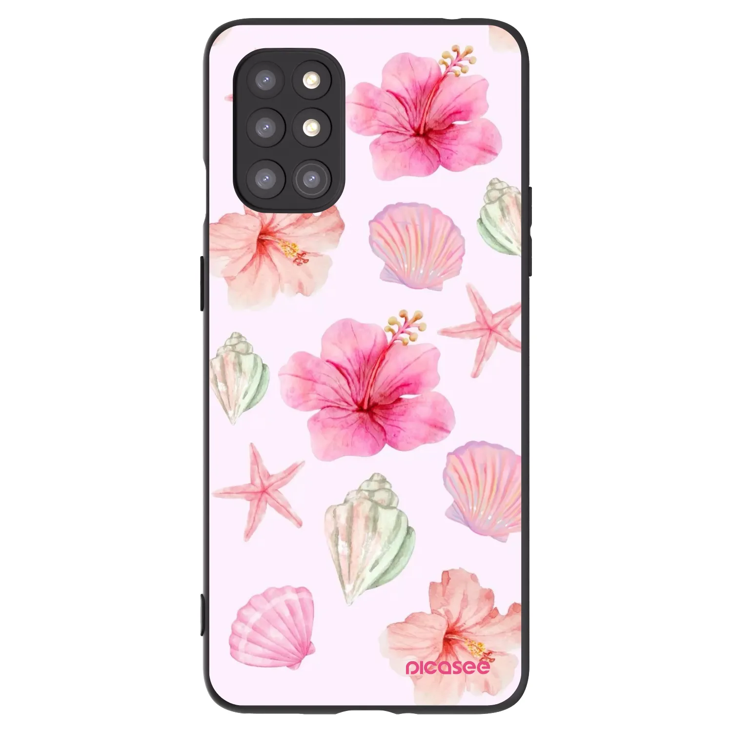 Picasee silikonski črni ovitek za OnePlus 8T - Blush Lagoon