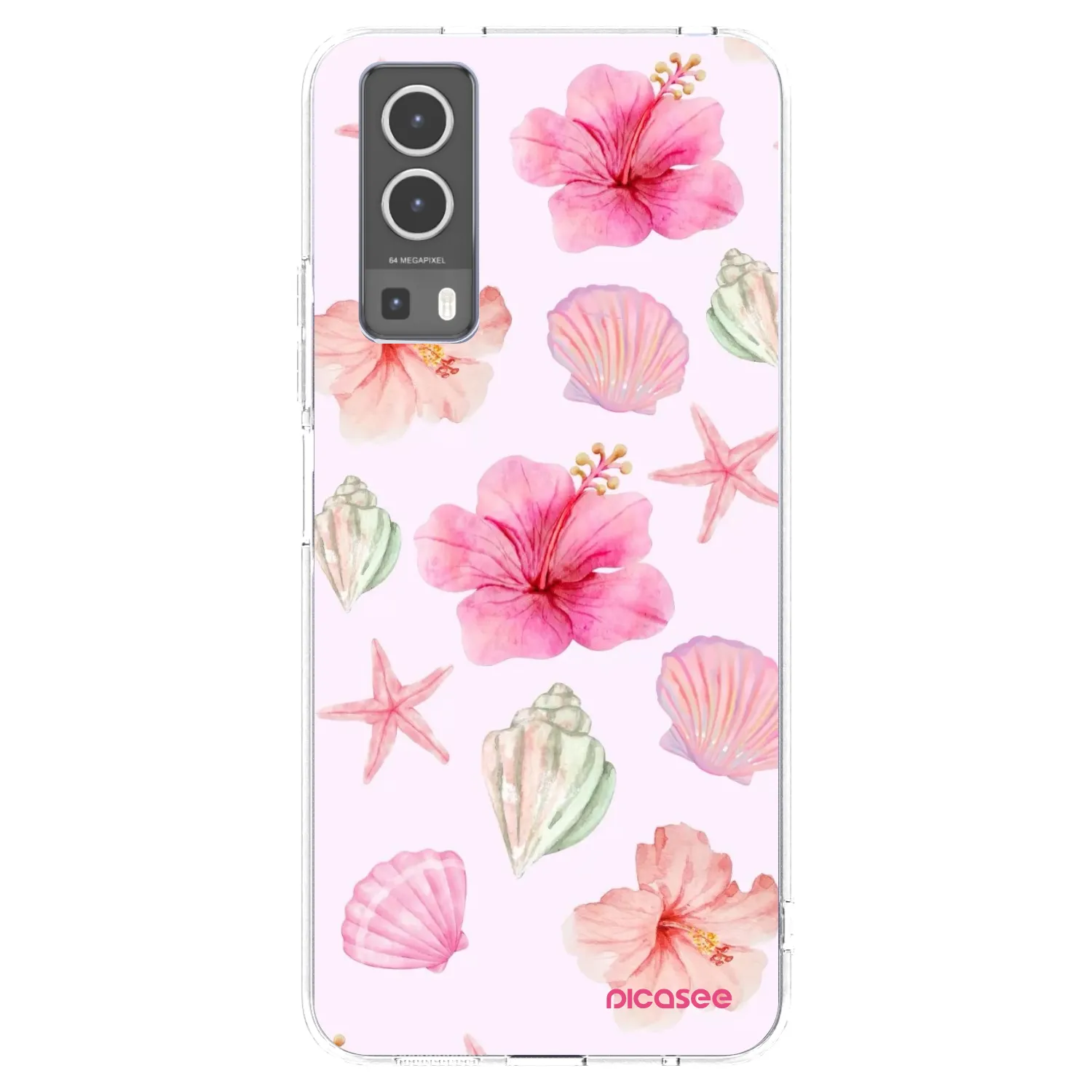 Picasee silikonski prozorni ovitek za Vivo Y72 5G - Blush Lagoon