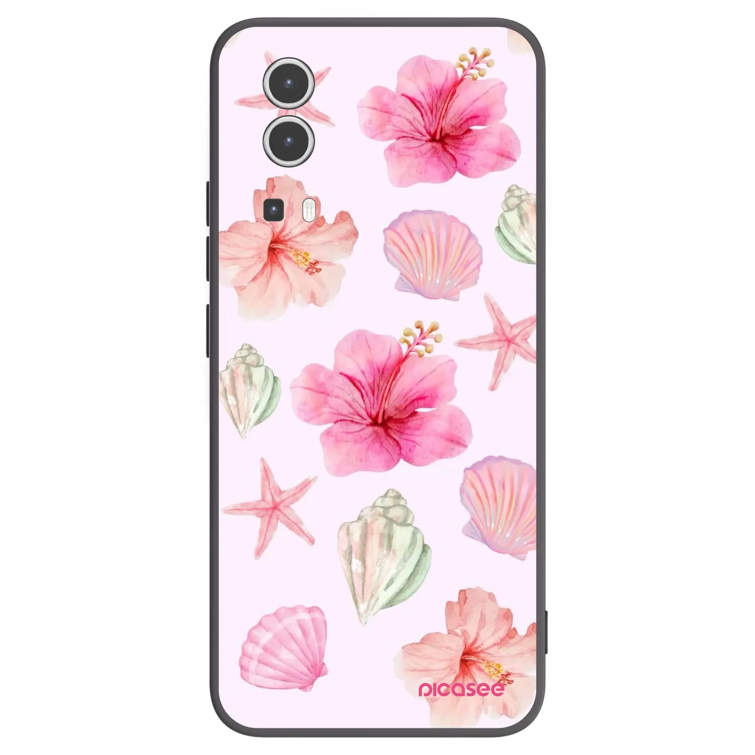 Picasee silikonski črni ovitek za Vivo Y72 5G - Blush Lagoon