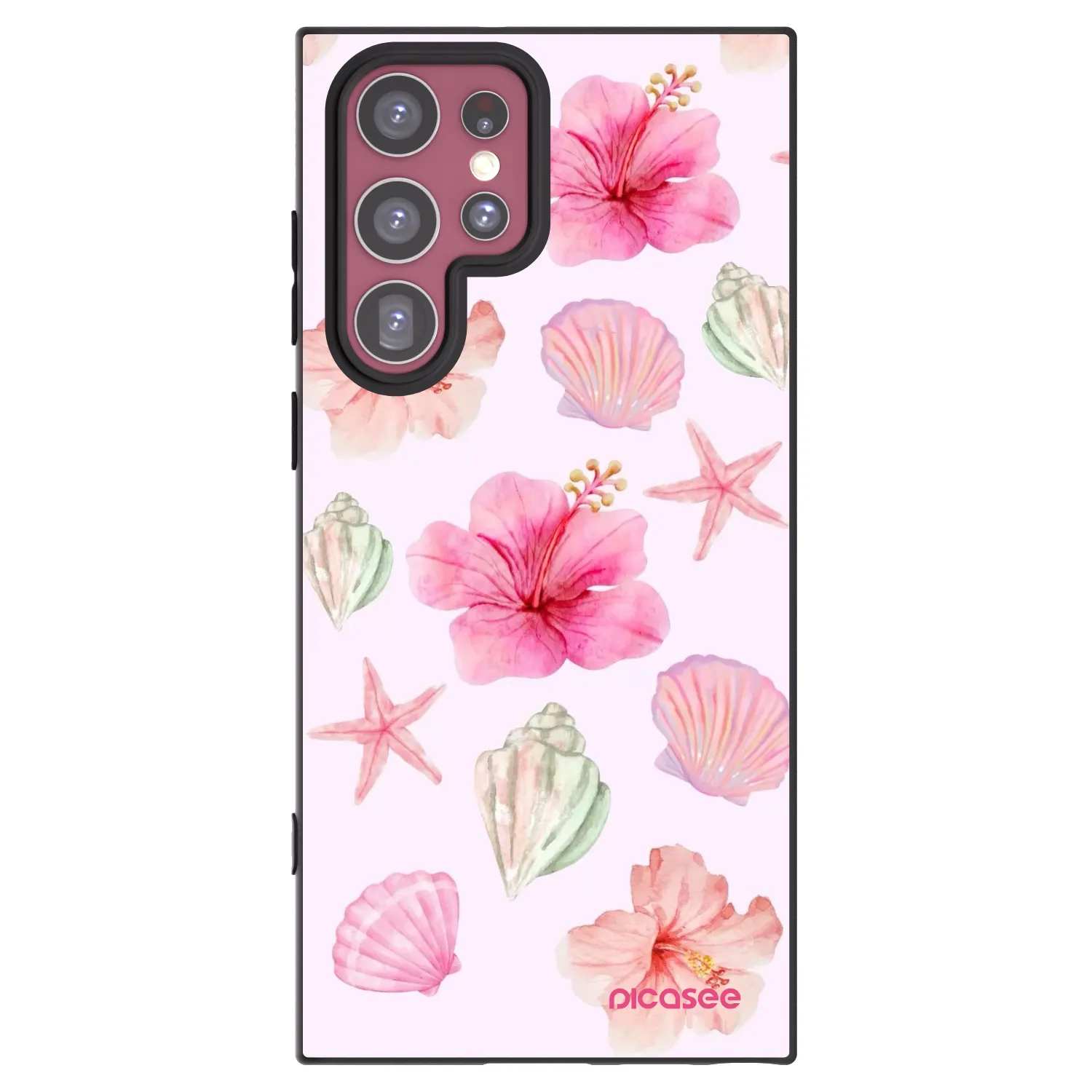 Picasee silikonski črni ovitek za Samsung Galaxy S22 Ultra 5G - Blush Lagoon