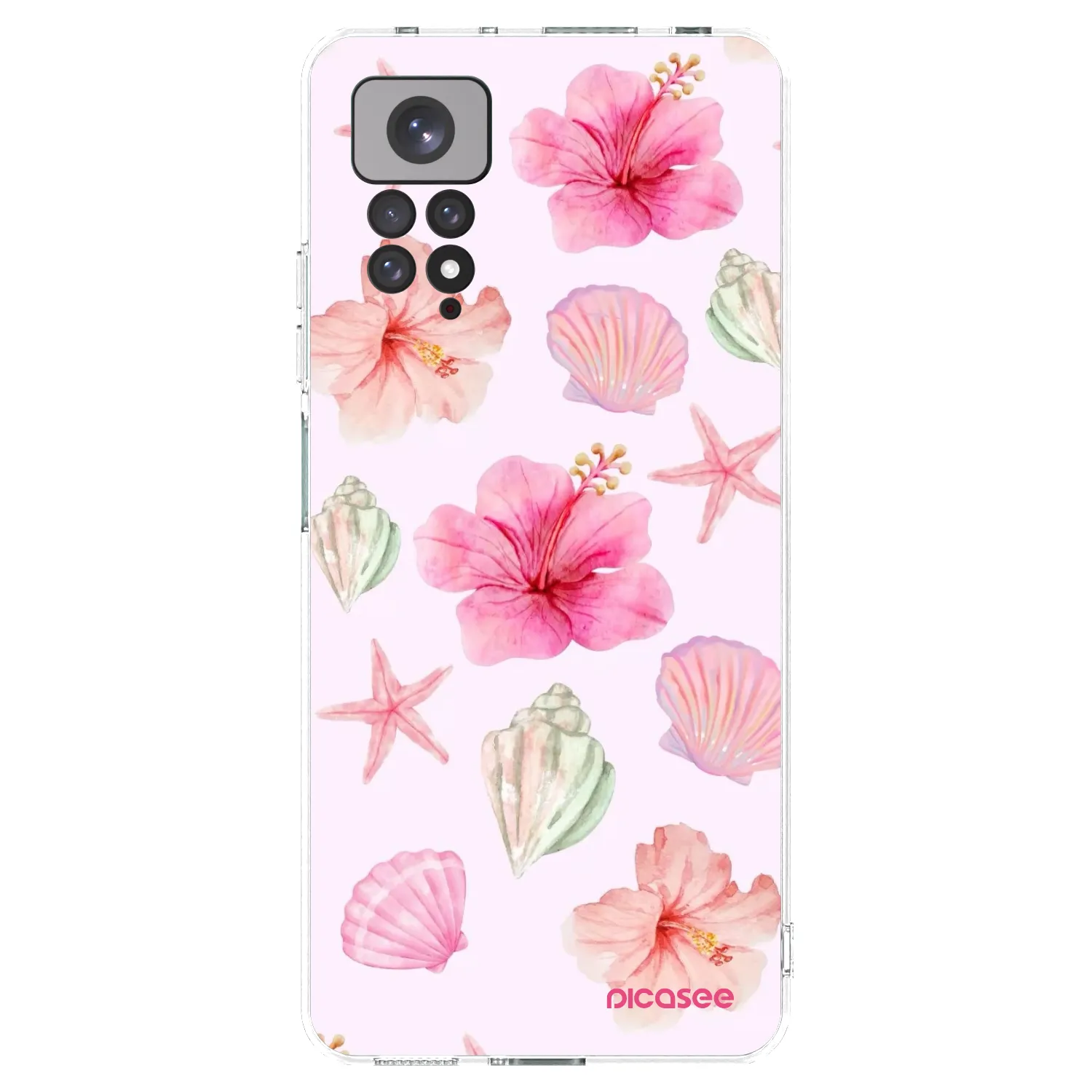 Picasee silikonski prozorni ovitek za Xiaomi Redmi Note 11S 4G - Blush Lagoon