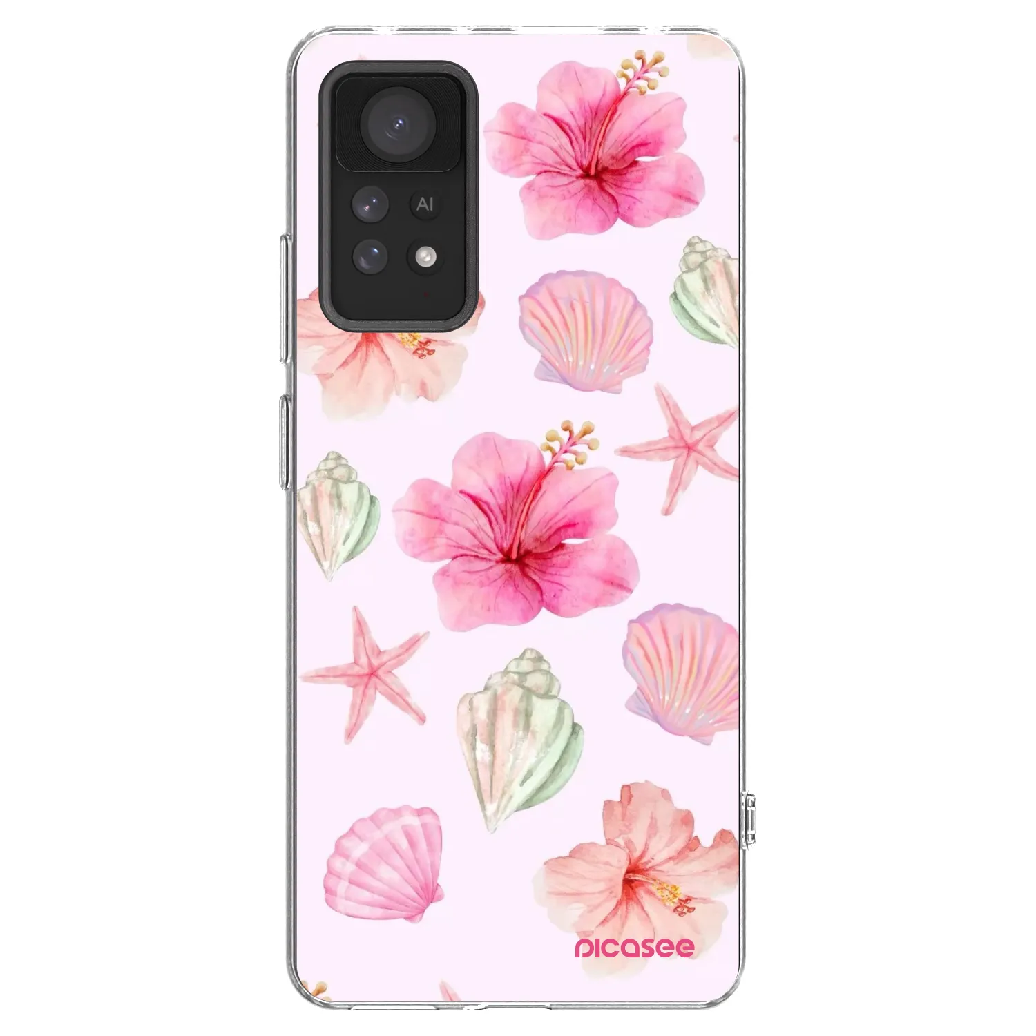 Picasee silikonski prozorni ovitek za Xiaomi Redmi Note 11 Pro - Blush Lagoon