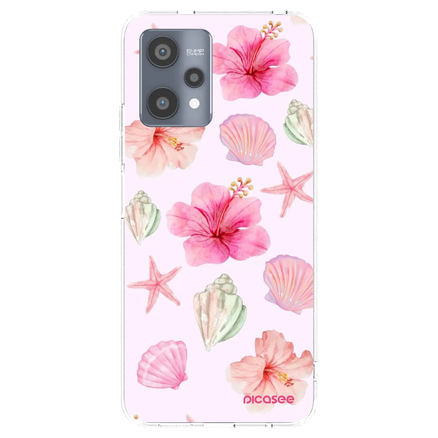 Picasee silikonski prozorni ovitek za Realme 9 Pro 5G - Blush Lagoon