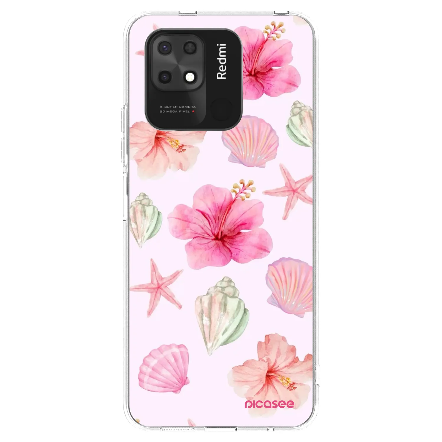 Picasee silikonski prozorni ovitek za Xiaomi Redmi 10C - Blush Lagoon