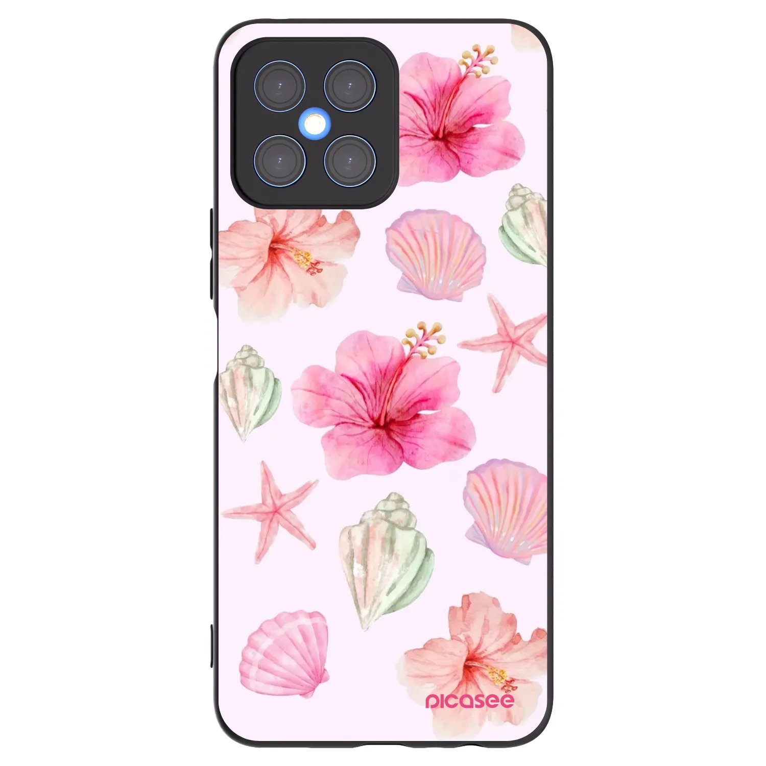 Picasee silikonski črni ovitek za Honor X8 4G - Blush Lagoon