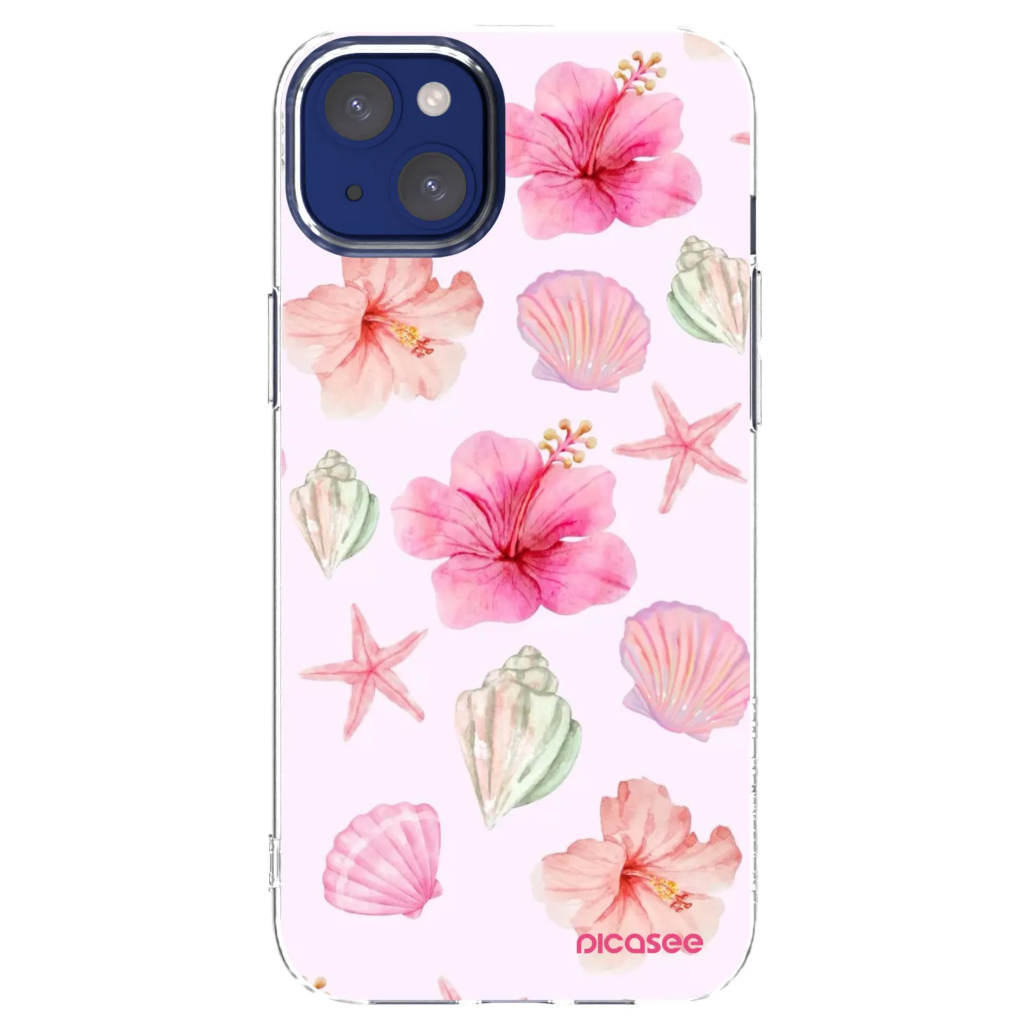 Picasee silikonski prozorni ovitek za Apple iPhone 14 Plus - Blush Lagoon