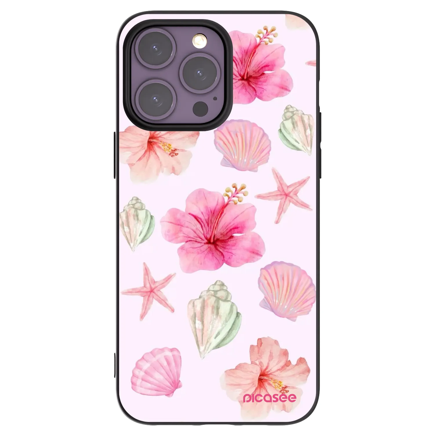 Picasee silikonski črni ovitek za Apple iPhone 14 Pro Max - Blush Lagoon
