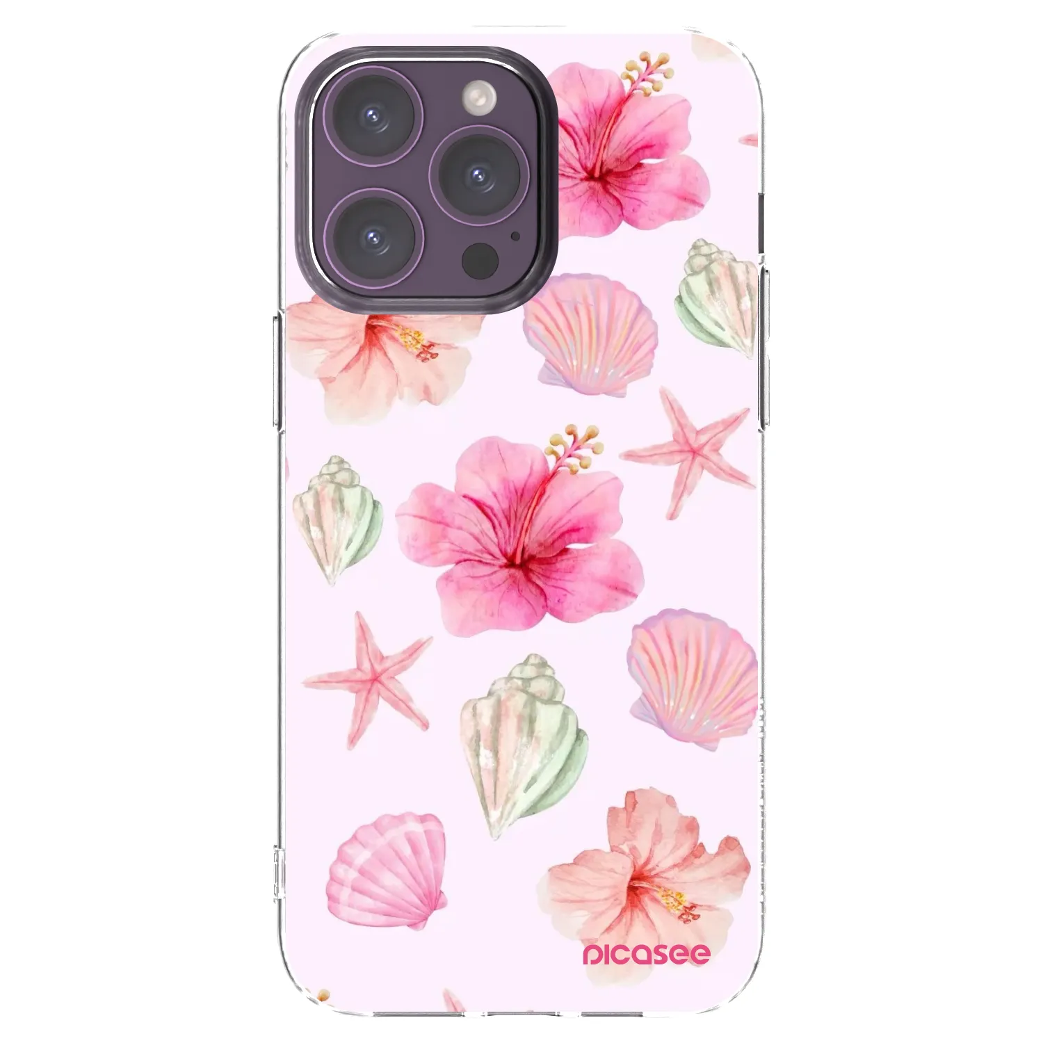 Picasee silikonski prozorni ovitek za Apple iPhone 14 Pro Max - Blush Lagoon