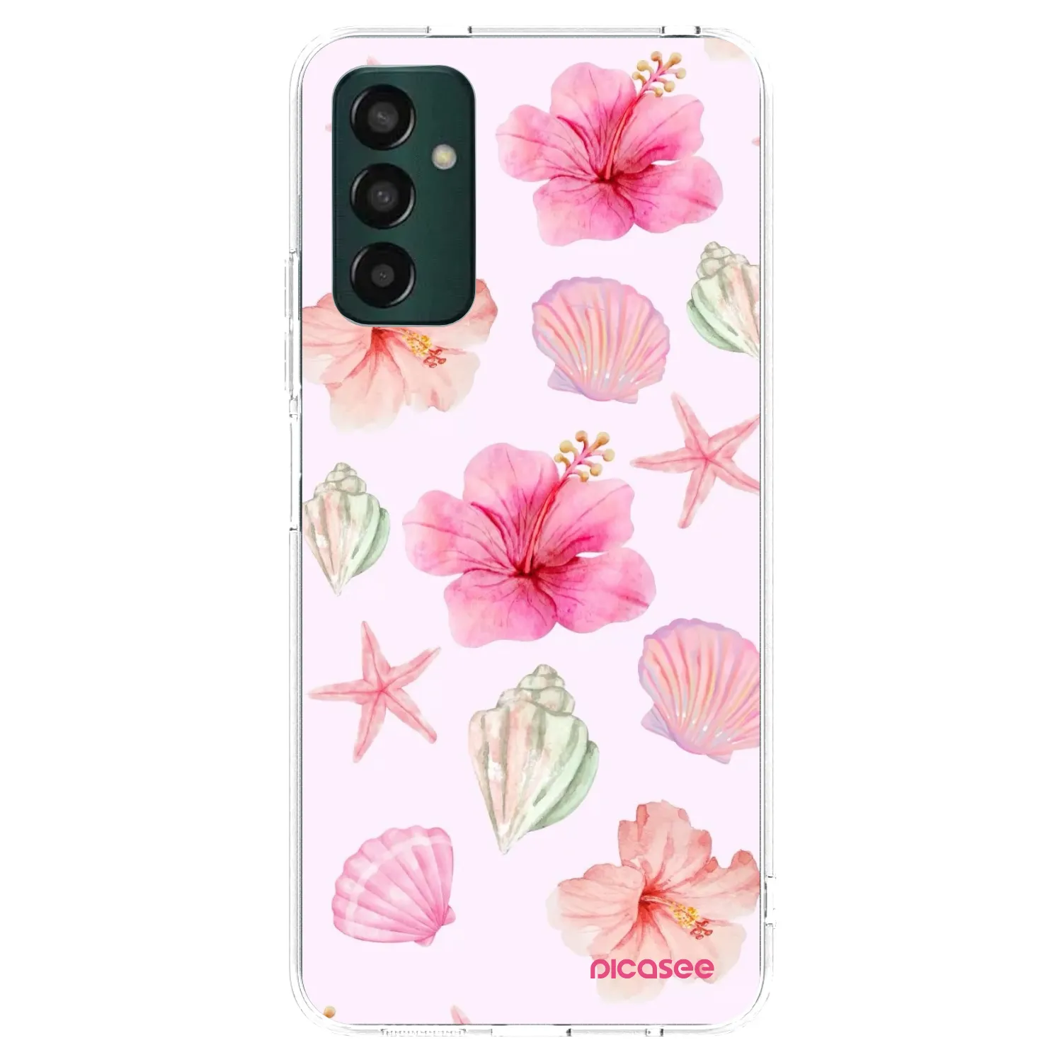 Picasee silikonski prozorni ovitek za Samsung Galaxy M13 M135F - Blush Lagoon
