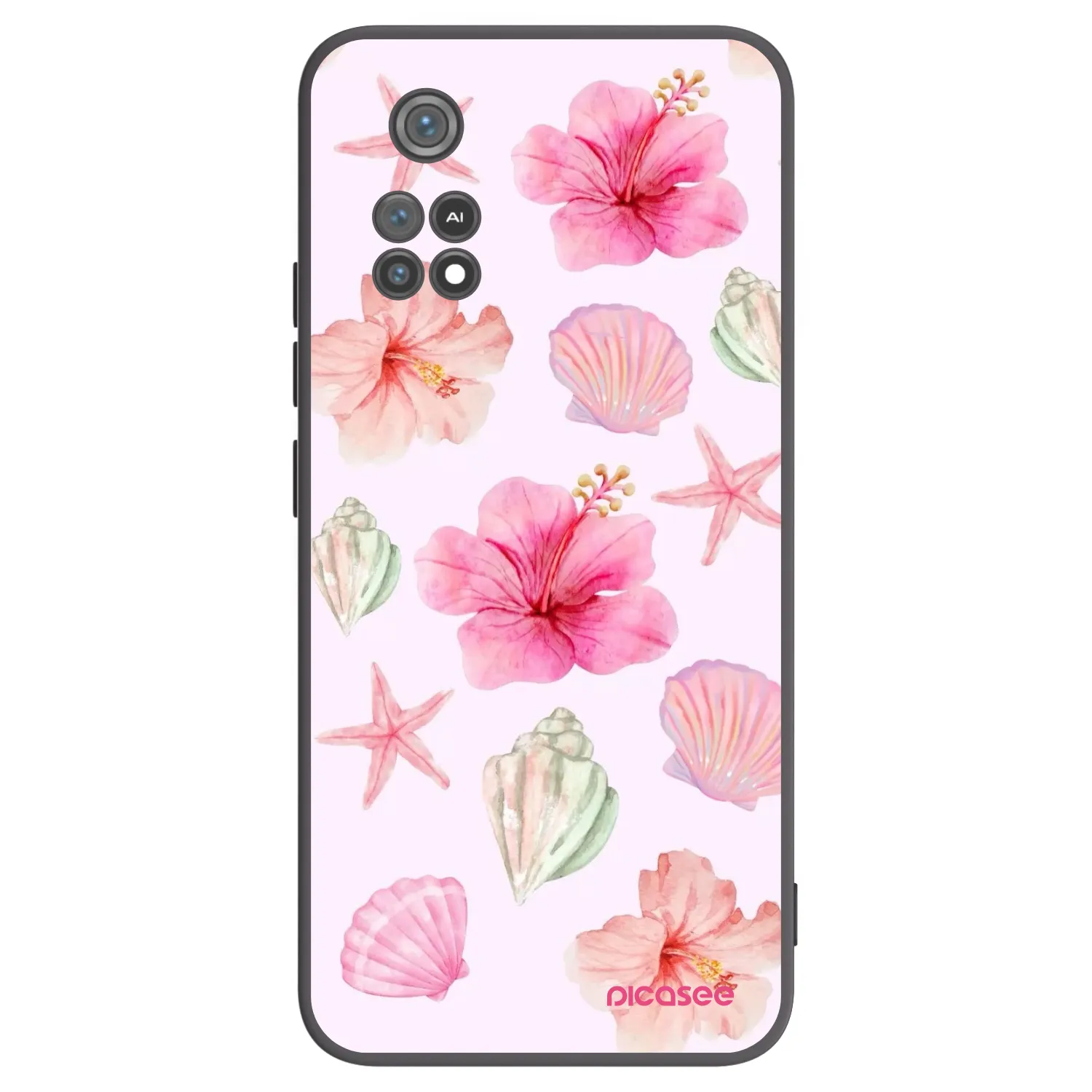 Picasee silikonski črni ovitek za Xiaomi Poco M4 Pro - Blush Lagoon