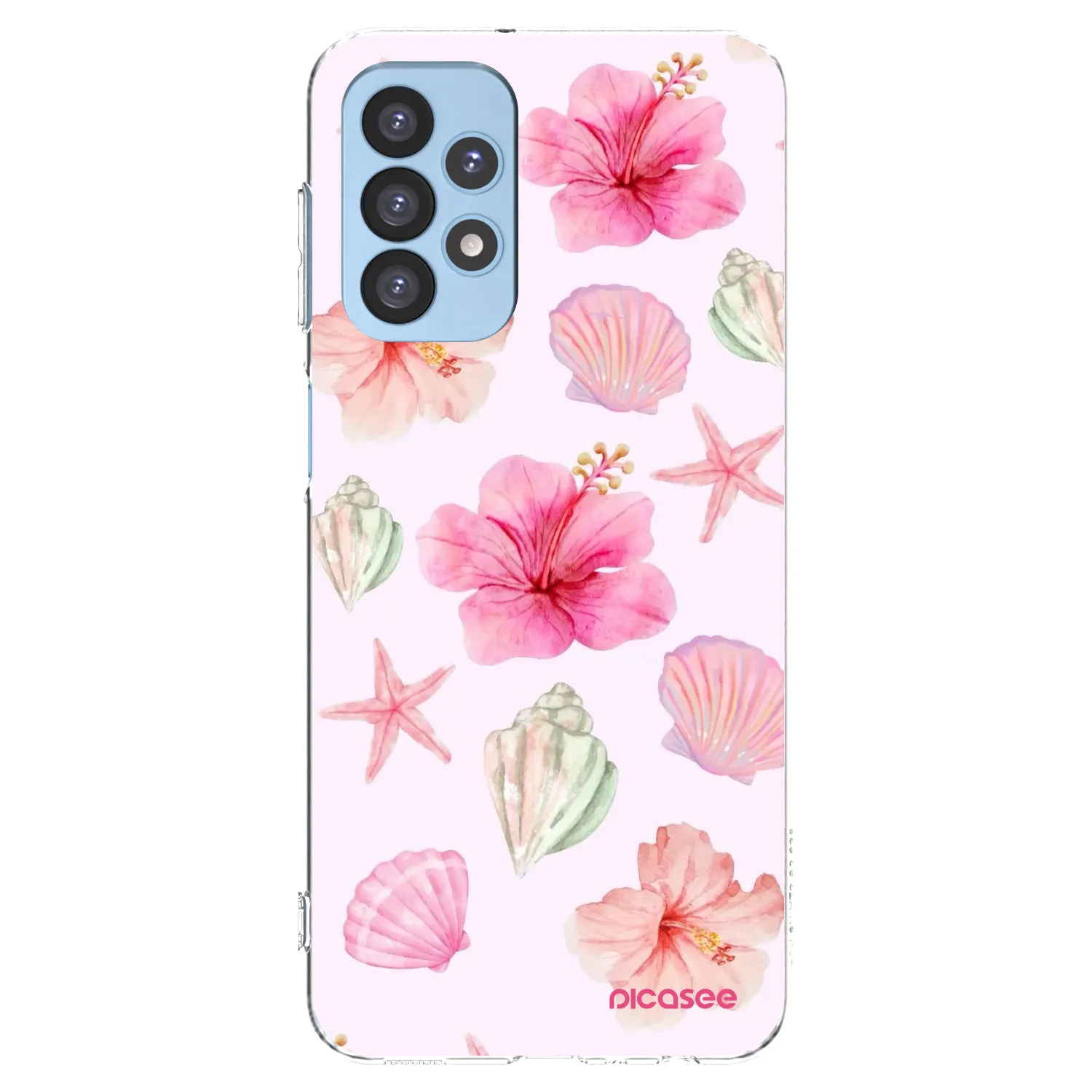 Picasee silikonski prozorni ovitek za Samsung Galaxy A23 A235F 4G - Blush Lagoon