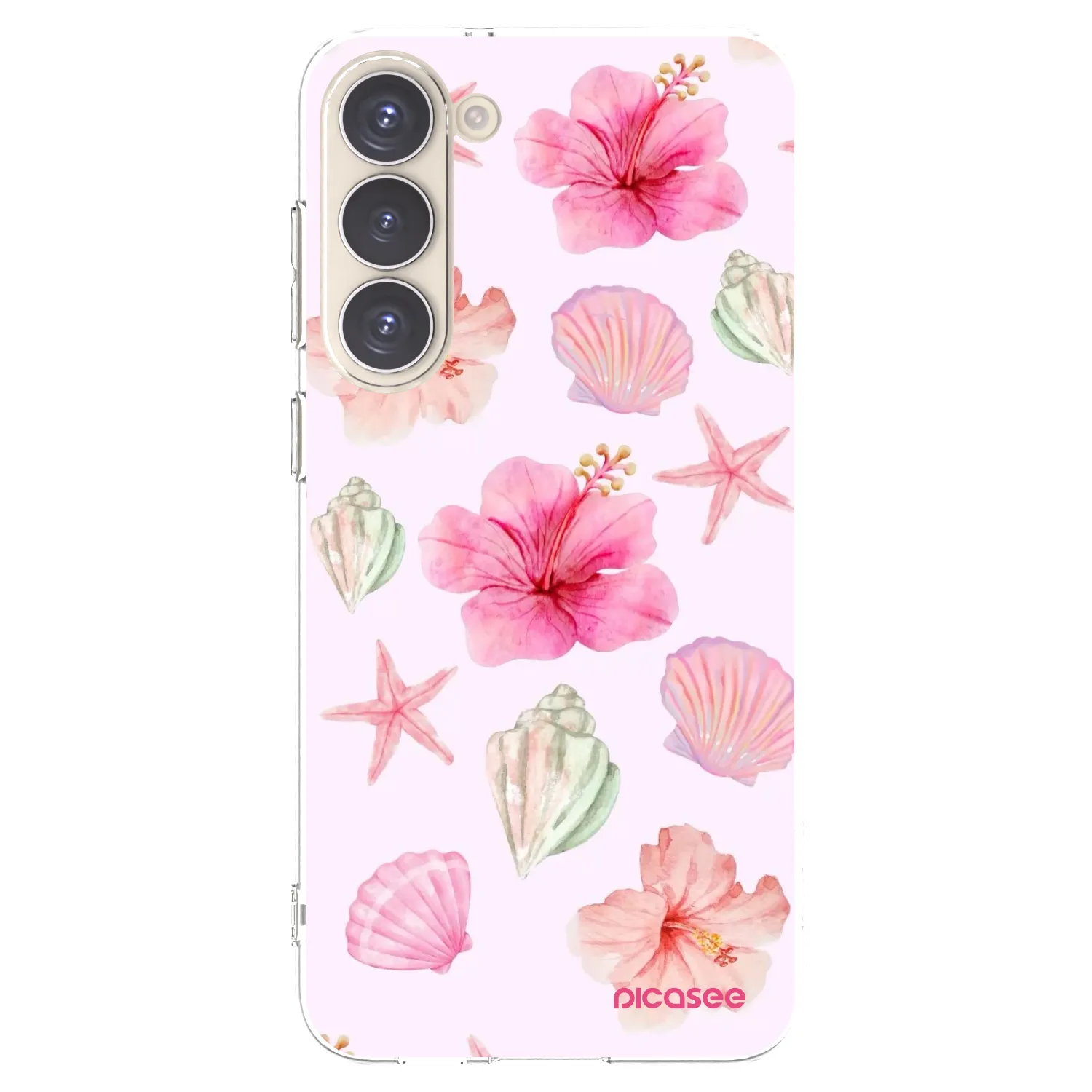 Picasee silikonski prozorni ovitek za Samsung Galaxy S23+ 5G - Blush Lagoon