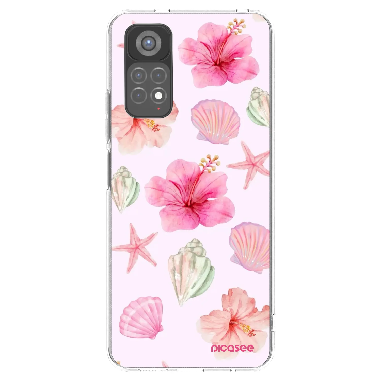 Picasee silikonski prozorni ovitek za Xiaomi Redmi Note 11S 5G - Blush Lagoon