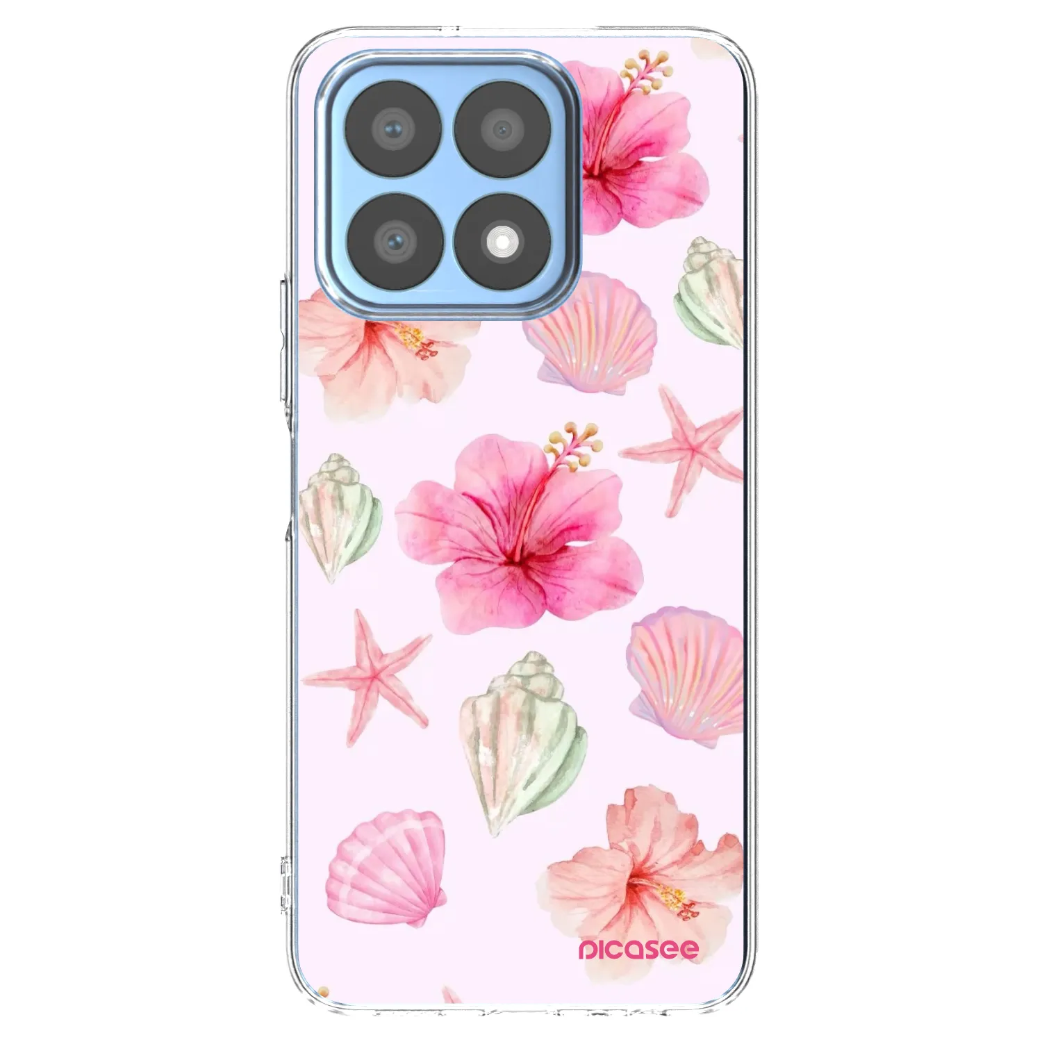 Picasee silikonski prozorni ovitek za Honor X8a - Blush Lagoon