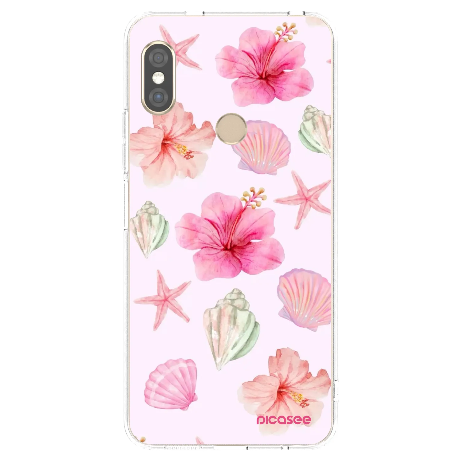 Picasee silikonski prozorni ovitek za Xiaomi Redmi Note 5 Global - Blush Lagoon