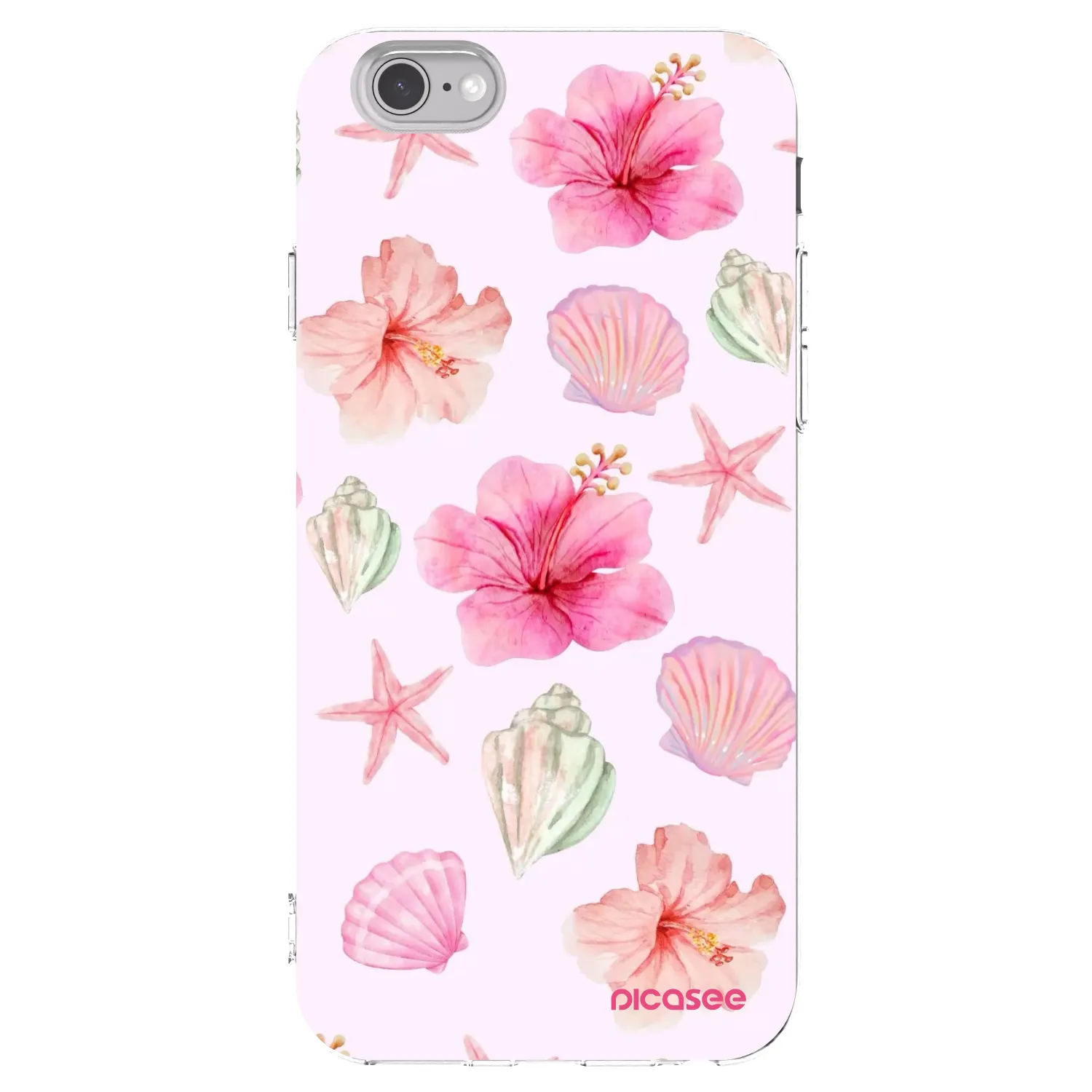 Picasee silikonski prozorni ovitek za Apple iPhone 6/6S - Blush Lagoon