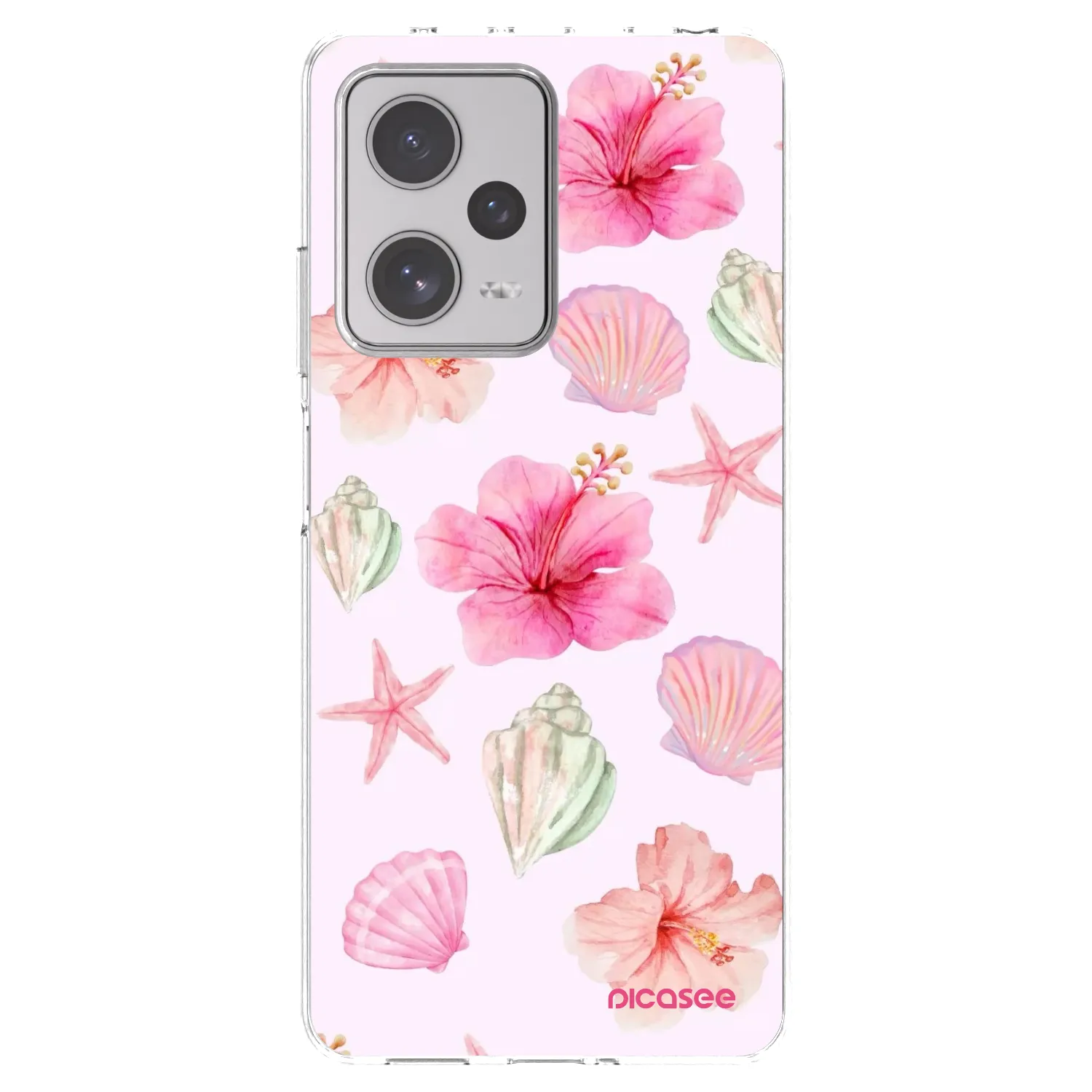 Picasee silikonski prozorni ovitek za Xiaomi Redmi Note 12 Pro+ 5G - Blush Lagoon