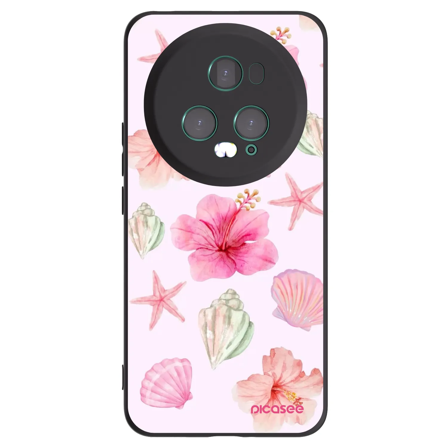 Picasee silikonski črni ovitek za Honor Magic5 Pro - Blush Lagoon