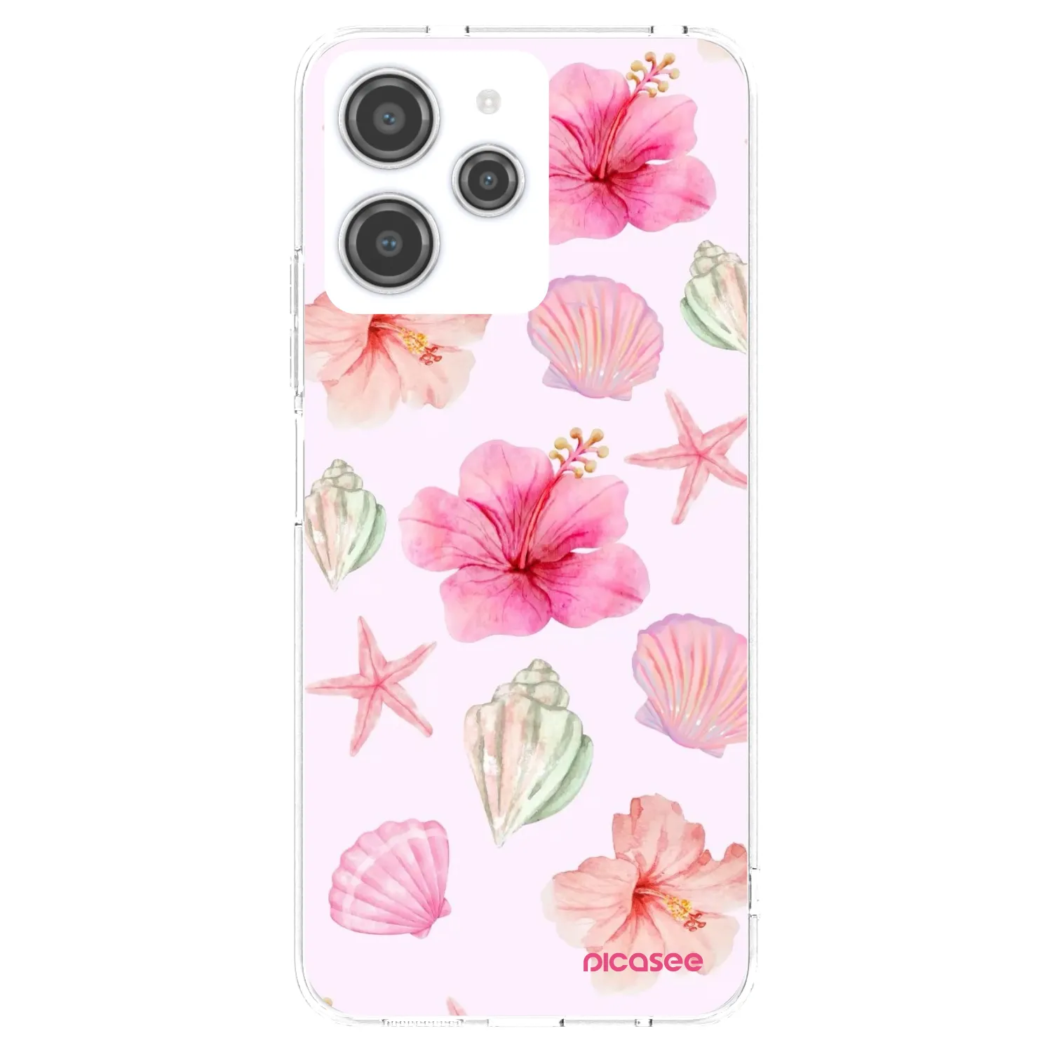 Picasee silikonski prozorni ovitek za Xiaomi Redmi 12 4G - Blush Lagoon