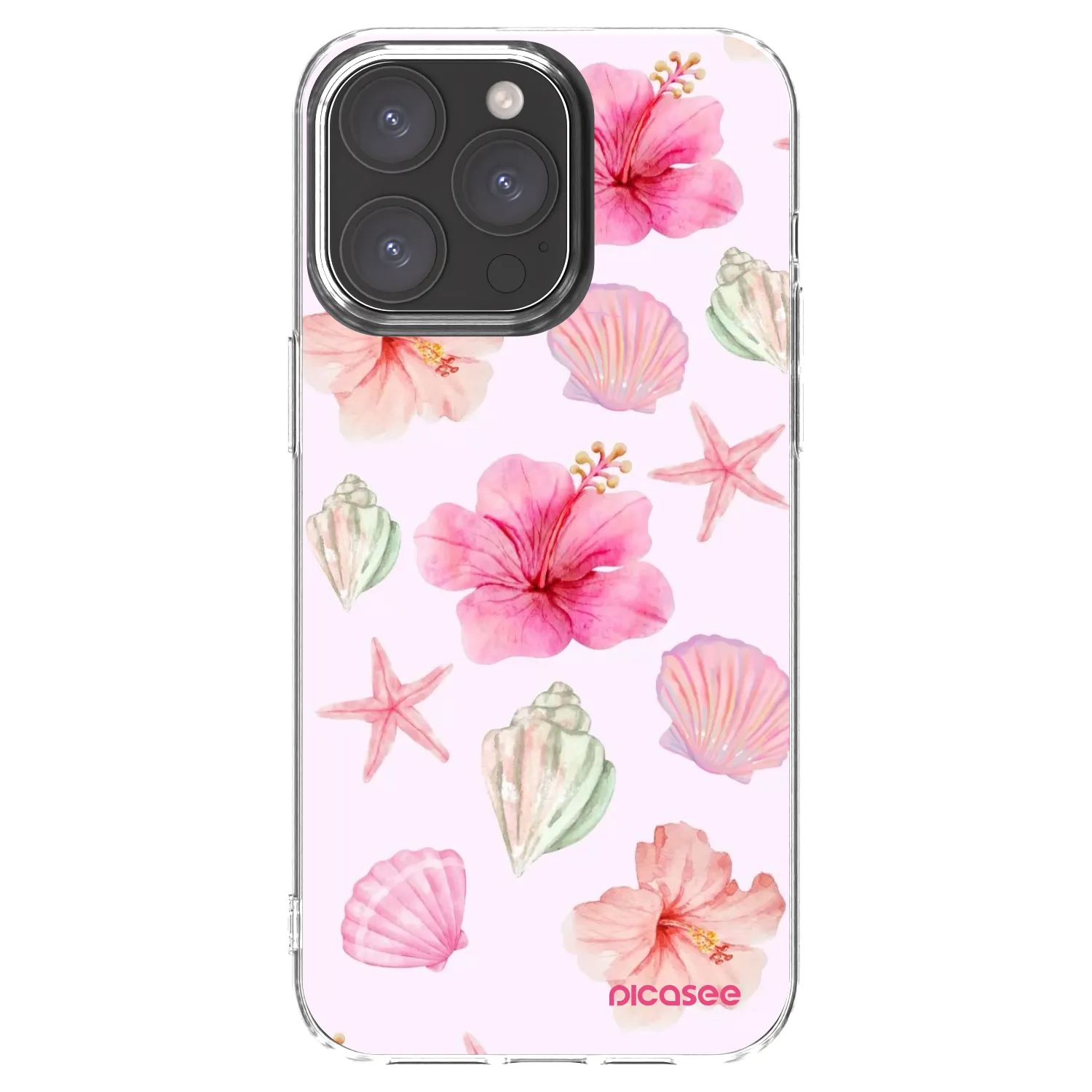 Picasee silikonski prozorni ovitek za Apple iPhone 15 Pro Max - Blush Lagoon