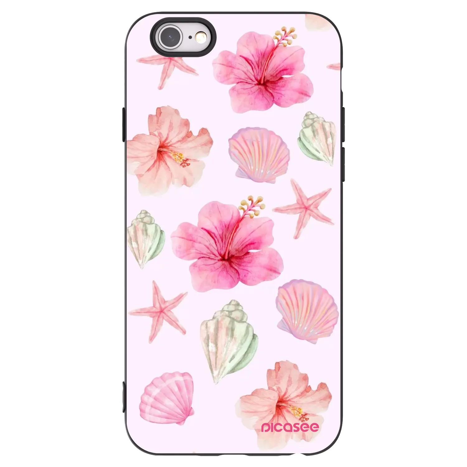 Picasee silikonski črni ovitek za Apple iPhone 6/6S - Blush Lagoon