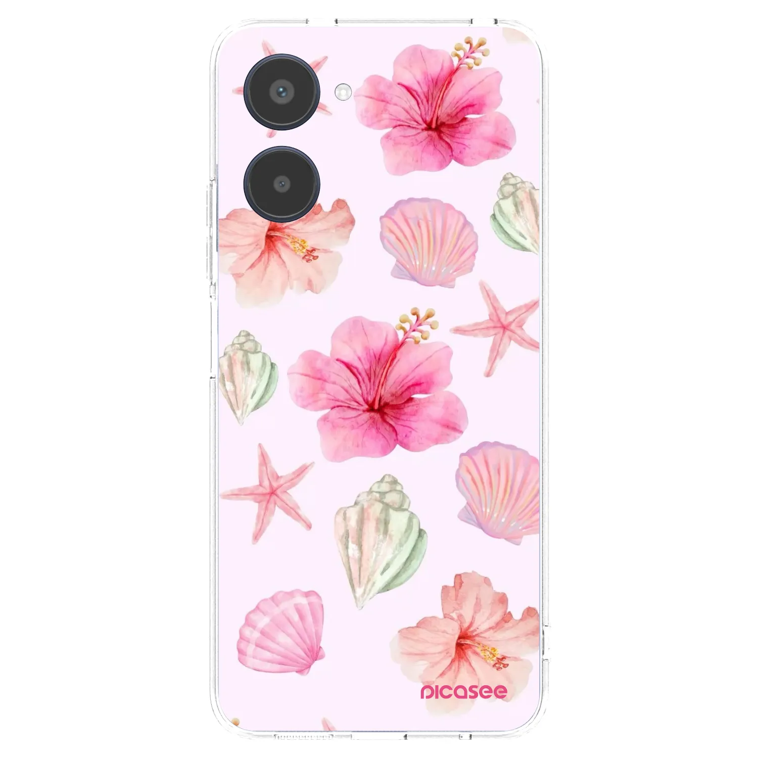 Picasee silikonski prozorni ovitek za Realme 10 4G - Blush Lagoon