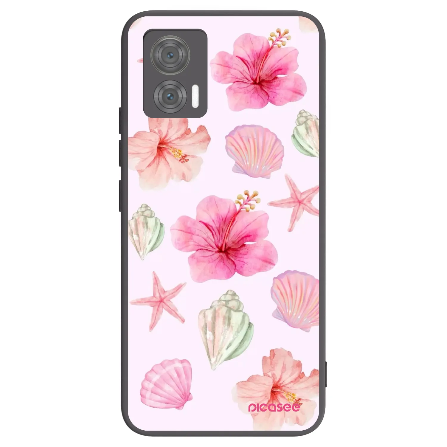Picasee silikonski črni ovitek za Motorola Edge 30 Neo - Blush Lagoon
