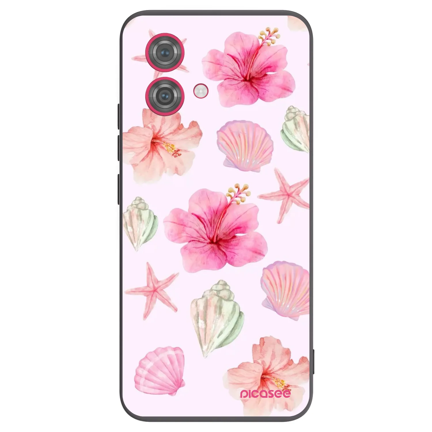 Picasee silikonski črni ovitek za Motorola Moto G84 5G - Blush Lagoon