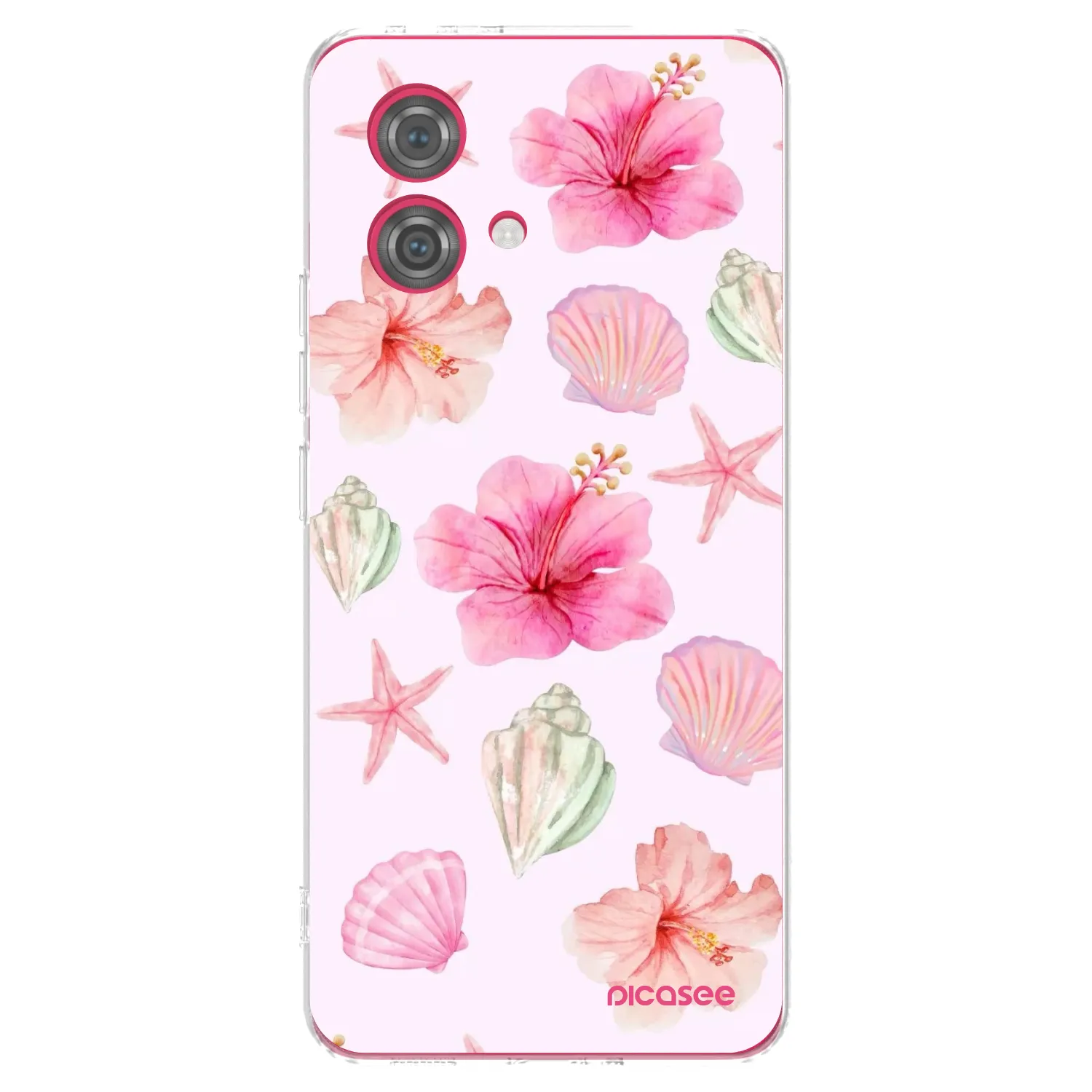 Picasee silikonski prozorni ovitek za Motorola Moto G84 5G - Blush Lagoon