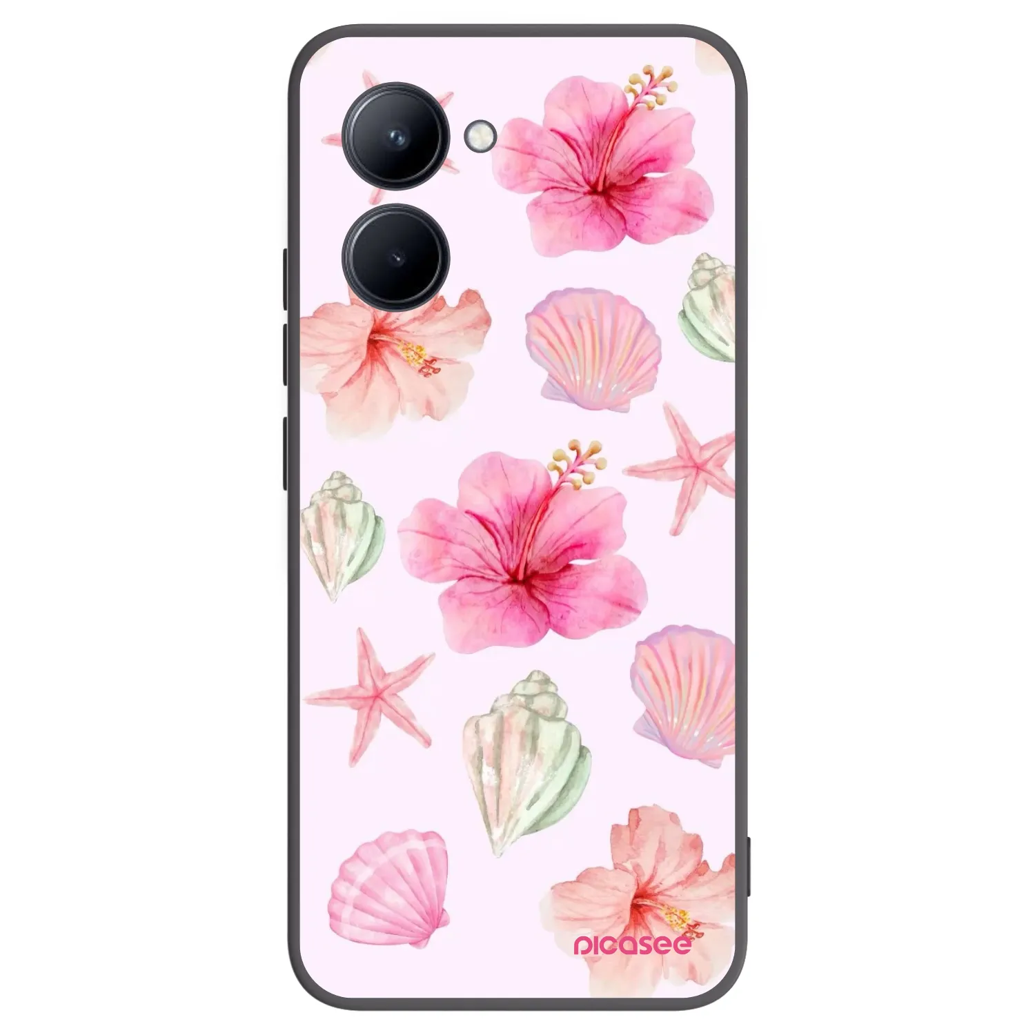 Picasee silikonski črni ovitek za Realme C33 (2023) - Blush Lagoon