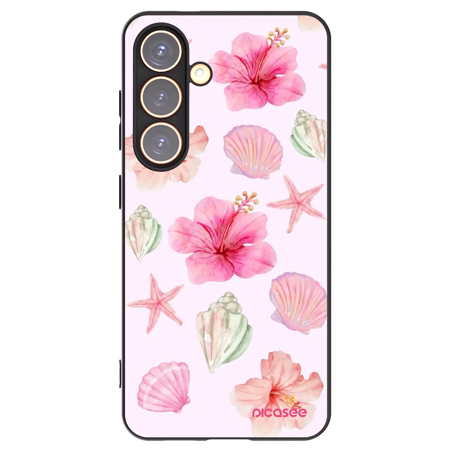 Picasee silikonski črni ovitek za Samsung Galaxy S24 S921B 5G - Blush Lagoon