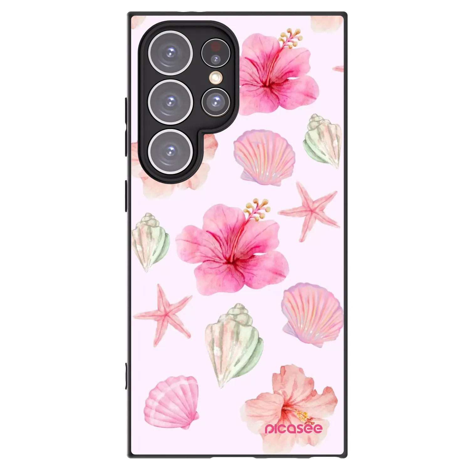 Picasee silikonski črni ovitek za Samsung Galaxy S24 Ultra S928B 5G - Blush Lagoon