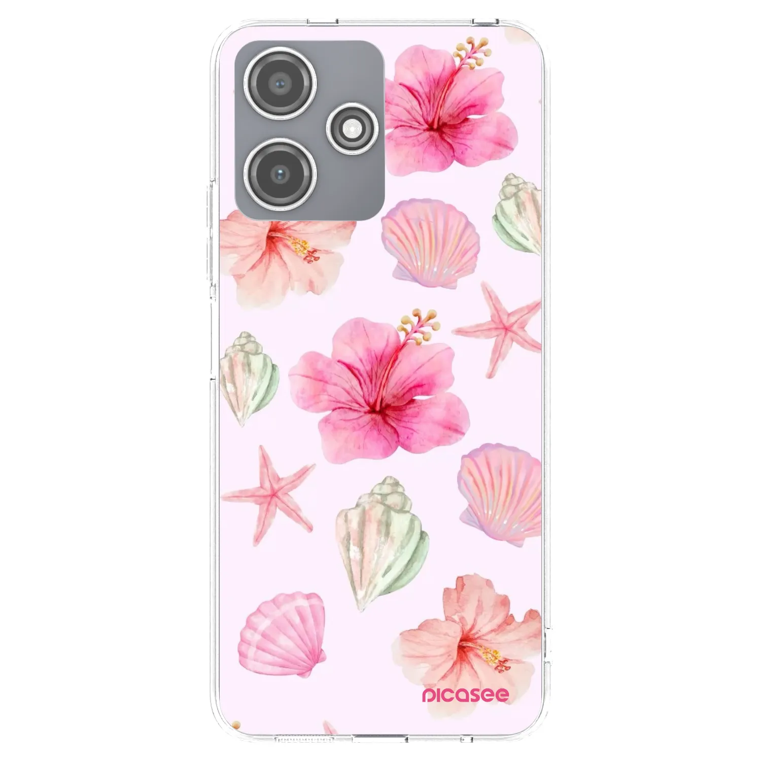 Picasee silikonski prozorni ovitek za Xiaomi Redmi 12 5G - Blush Lagoon