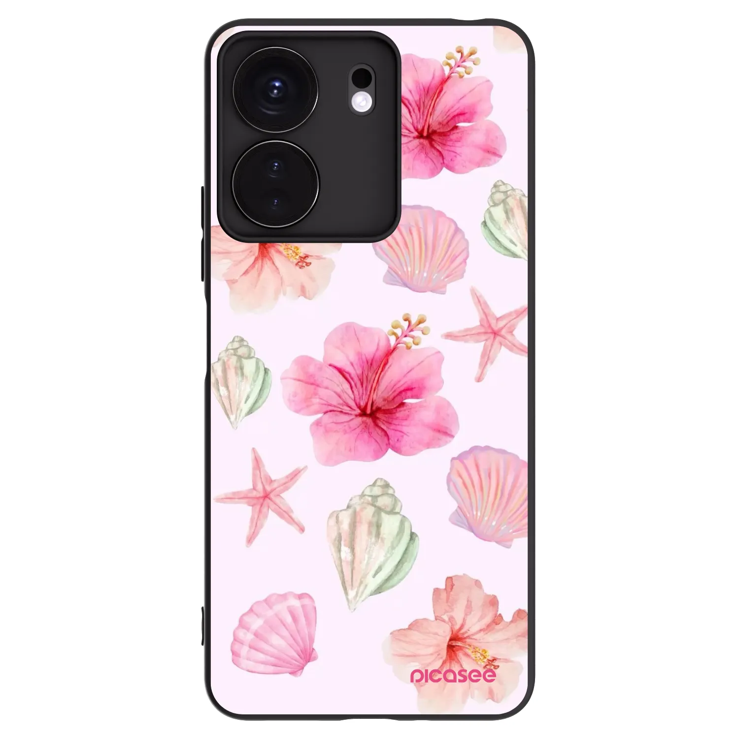 Picasee silikonski črni ovitek za Xiaomi Redmi 13C 4G - Blush Lagoon