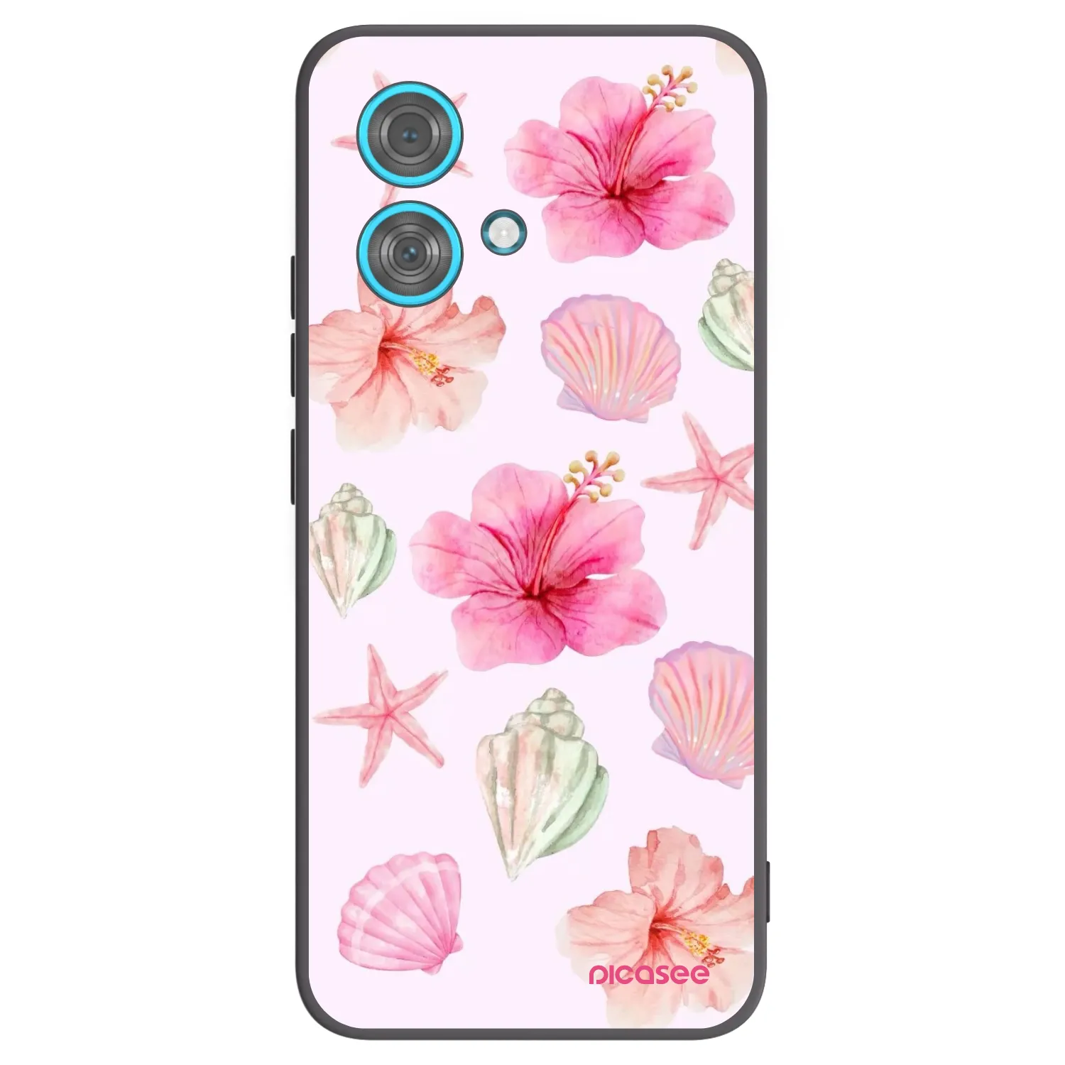 Picasee silikonski črni ovitek za Motorola Edge 40 Neo - Blush Lagoon