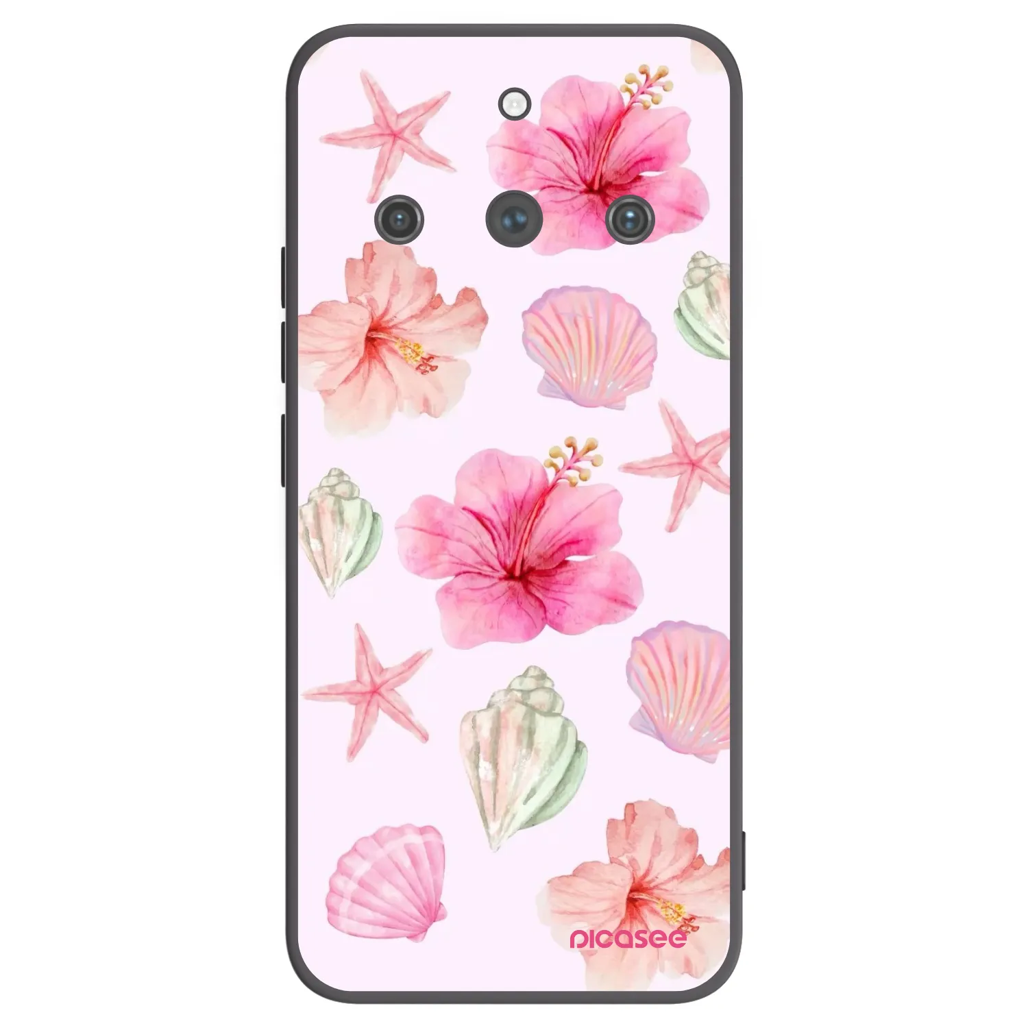 Picasee silikonski črni ovitek za Realme 11 Pro+ - Blush Lagoon