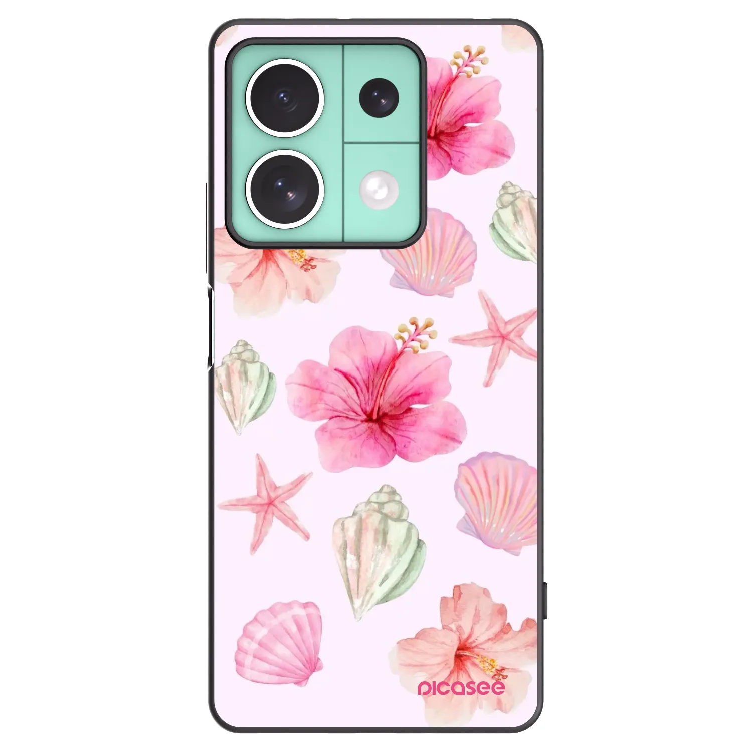 Picasee silikonski črni ovitek za Xiaomi Redmi Note 13 5G - Blush Lagoon