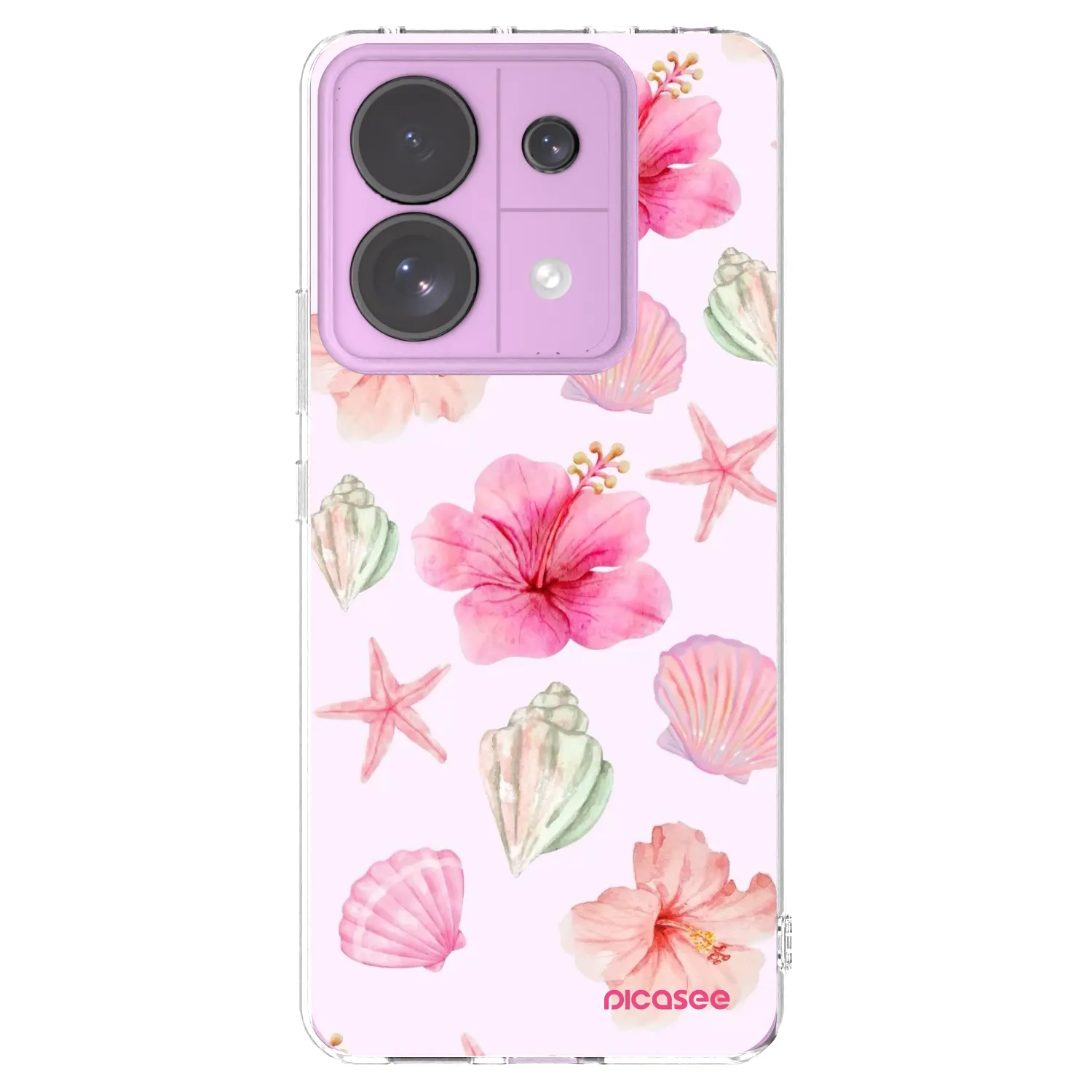 Picasee silikonski prozorni ovitek za Xiaomi Redmi Note 13 Pro 5G - Blush Lagoon