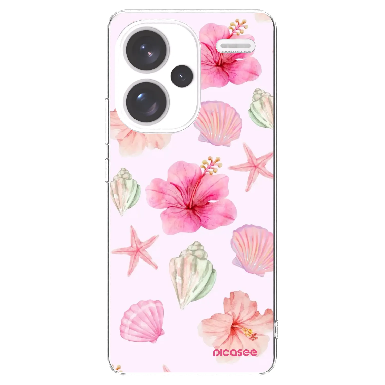 Picasee silikonski prozorni ovitek za Xiaomi Redmi Note 13 Pro+ 5G - Blush Lagoon